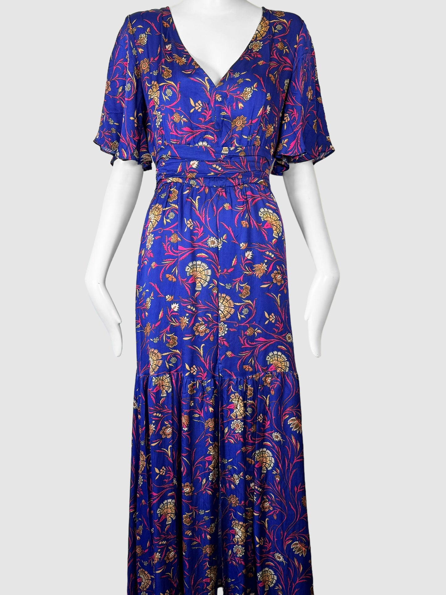 Floral Print Maxi Dress - Size 6