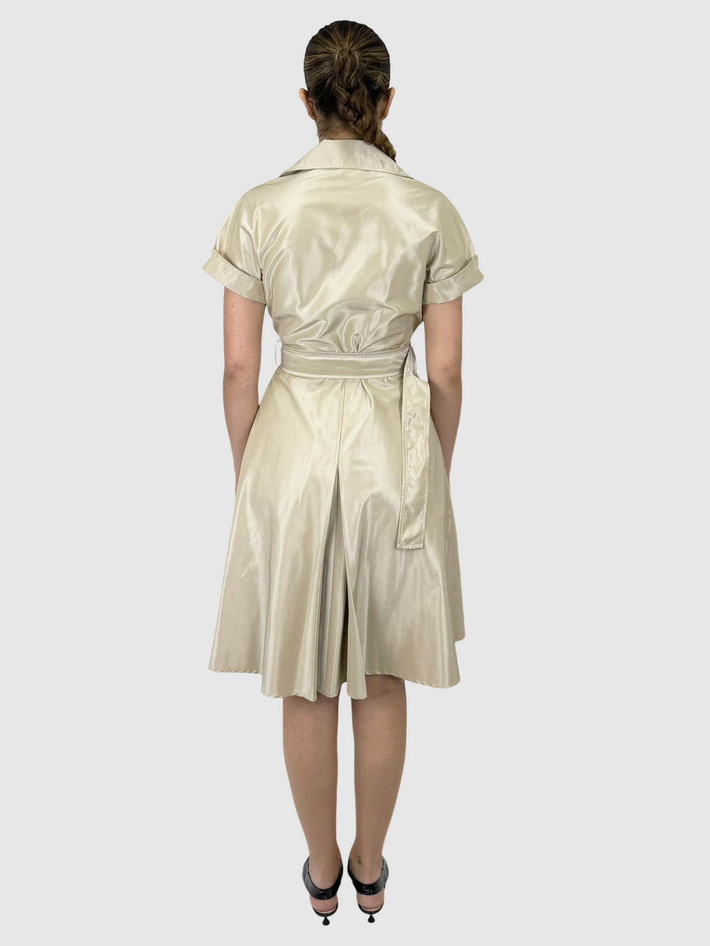 Double-Breasted Trench Dress