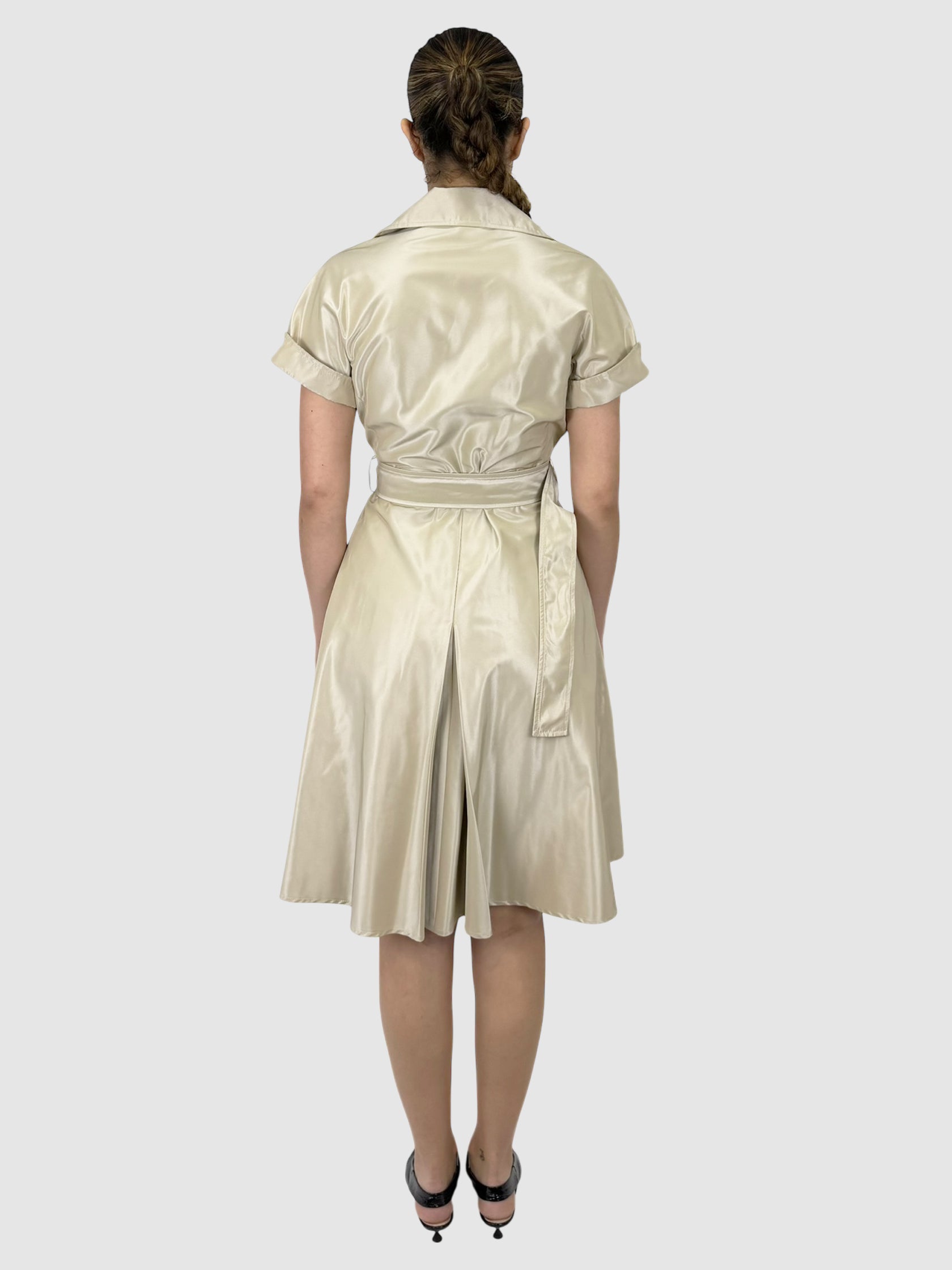 Double-Breasted Trench Dress