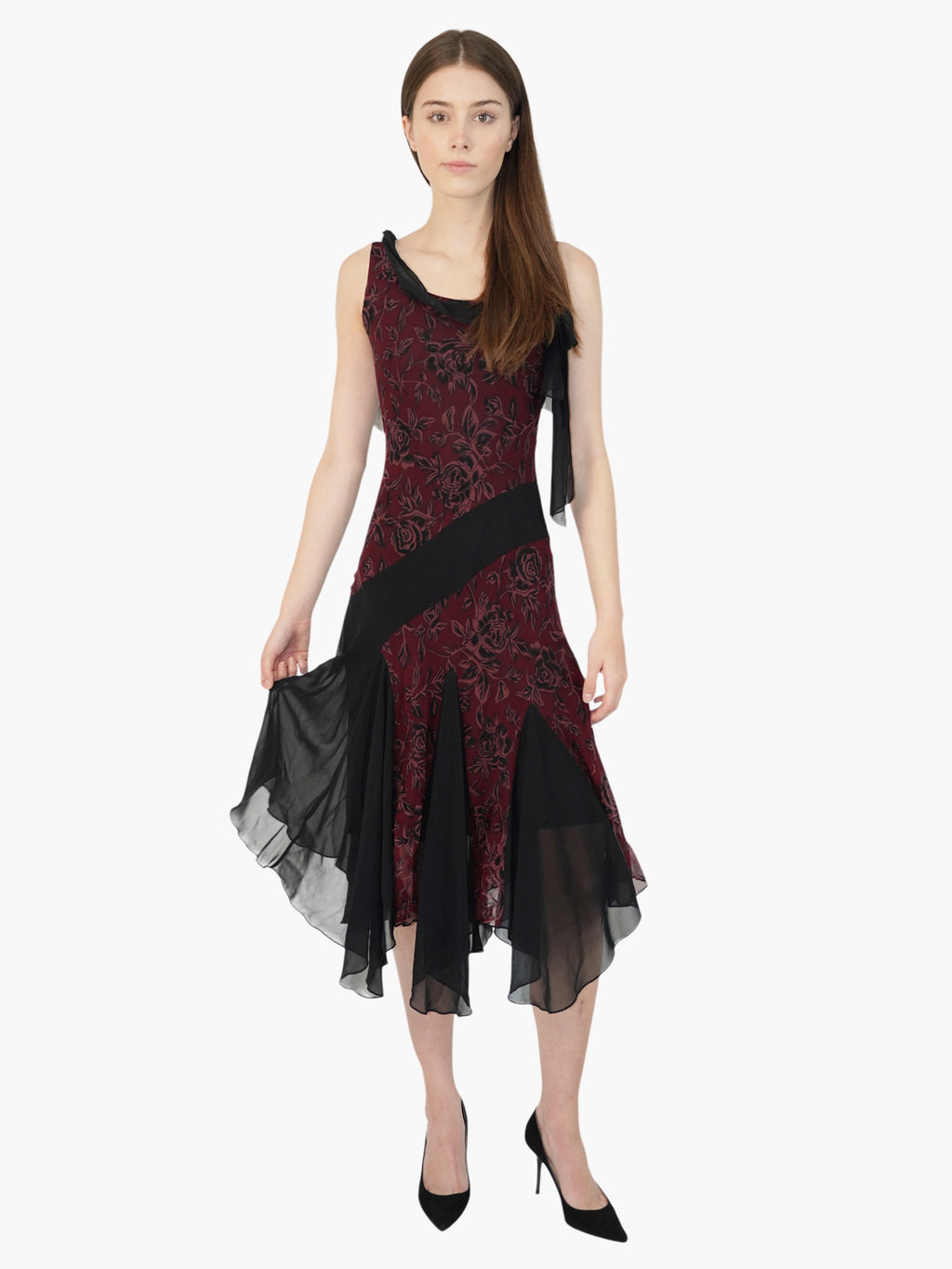 Floral Silk Dress