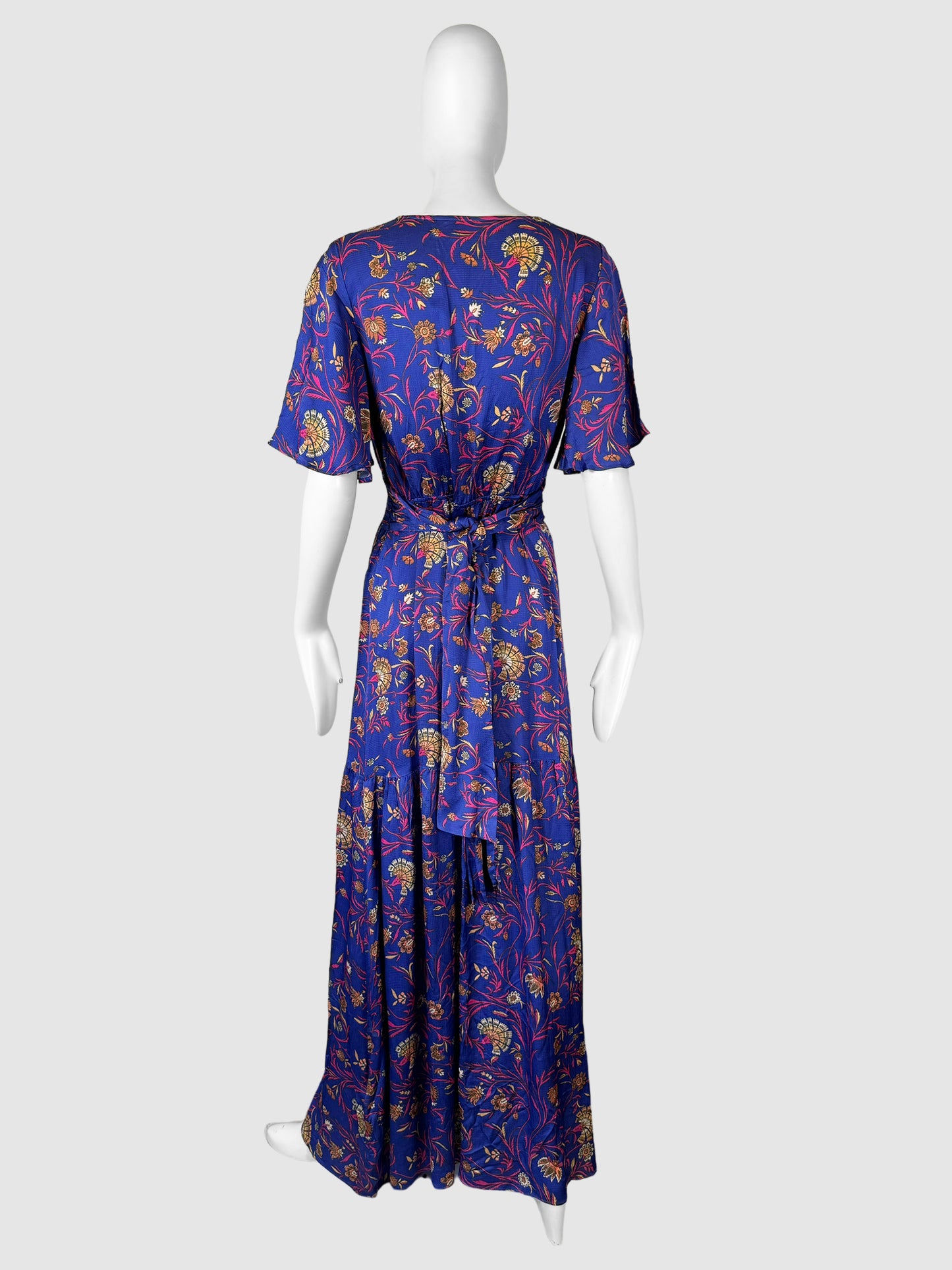 Floral Print Maxi Dress - Size 6