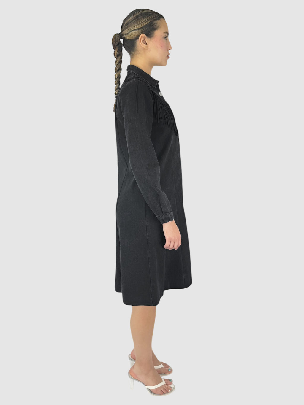 Fringe Denim Dress