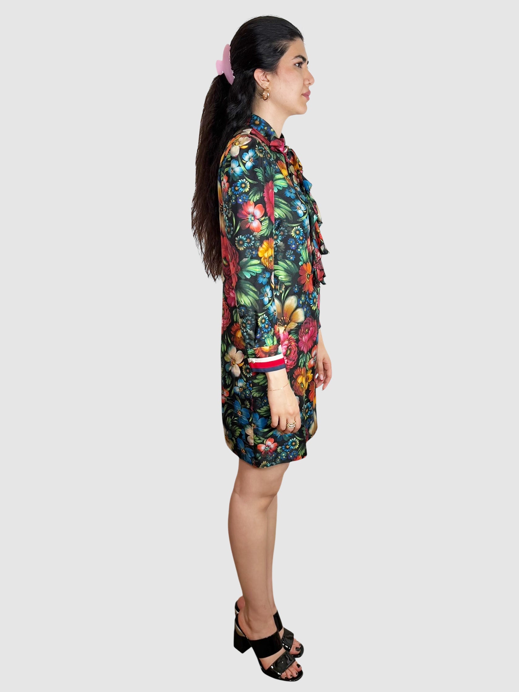 Silk Floral Dress