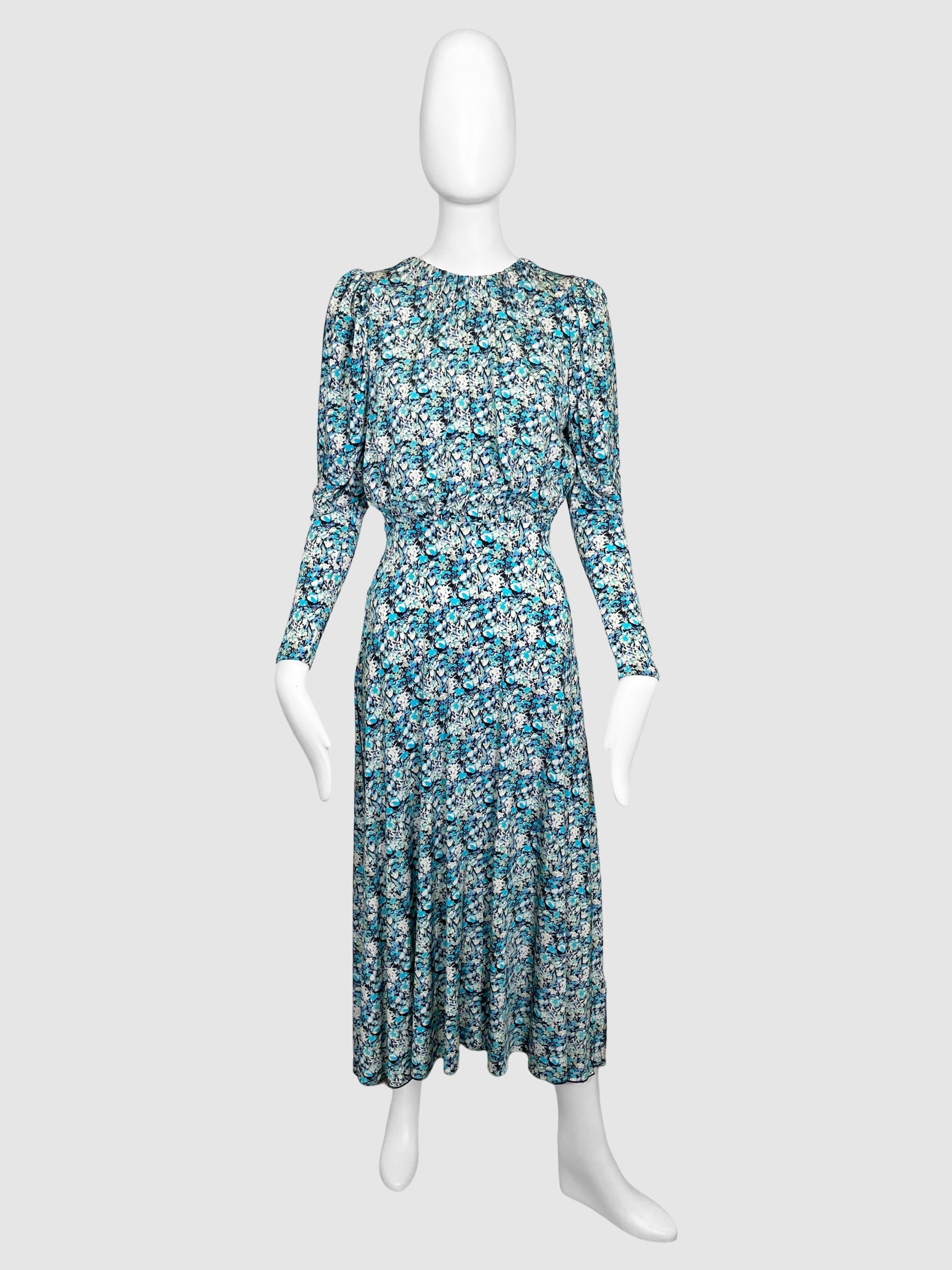 Rotate Floral Print Backless Maxi Dress - Size 4