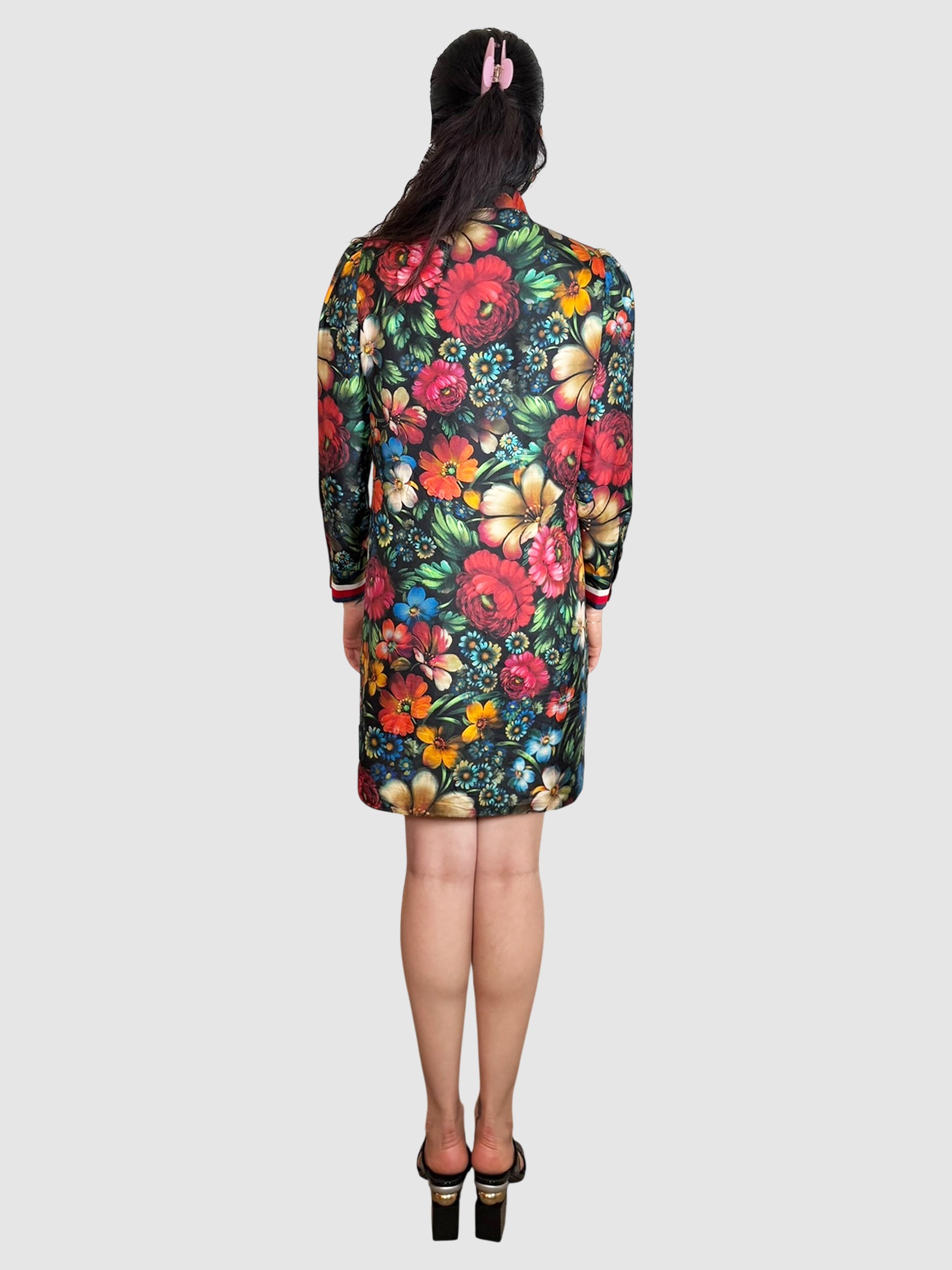 Silk Floral Dress