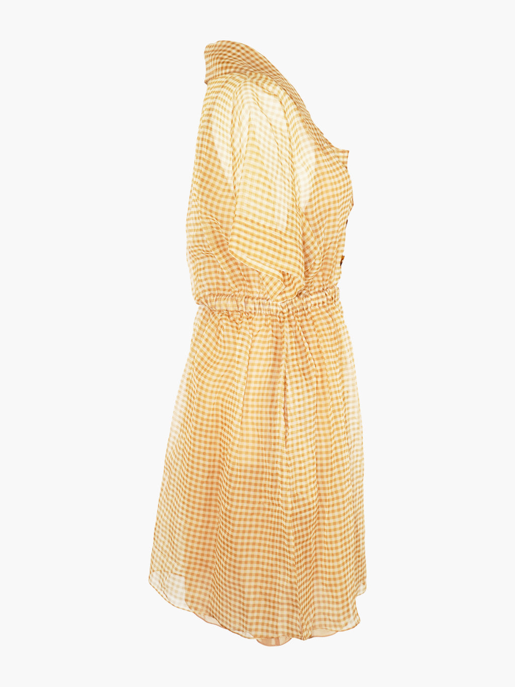 Gingham Double-Breasted Dress