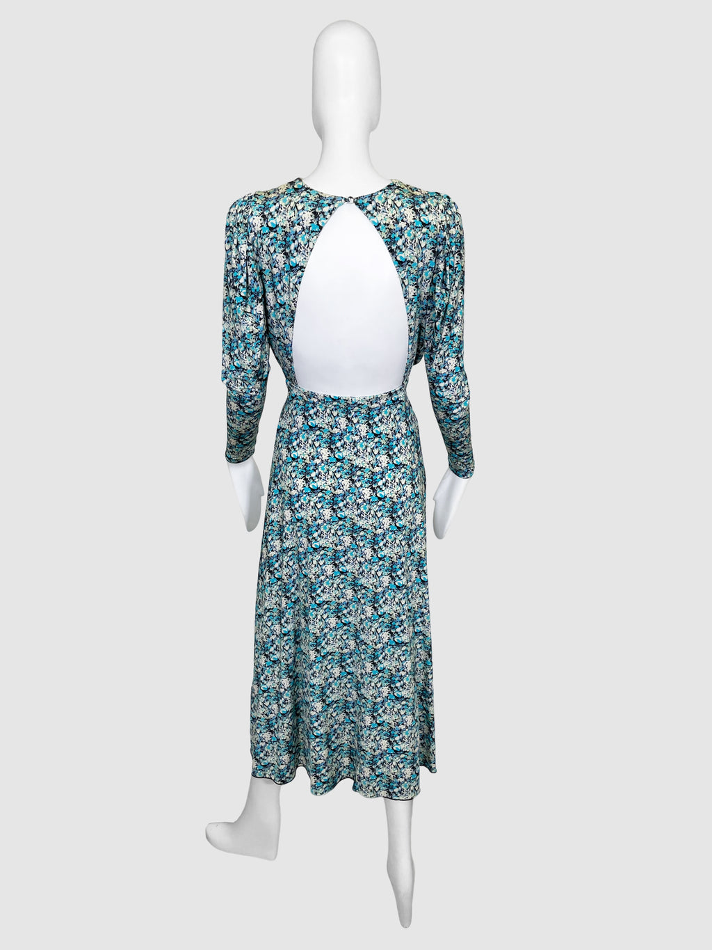 Rotate Floral Print Backless Maxi Dress - Size 4