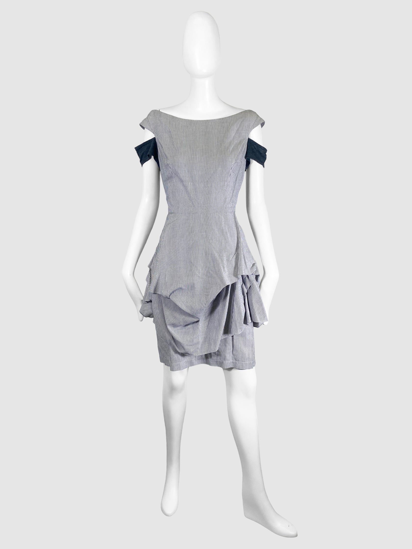 Cutout Drape Mini Dress- Size Large