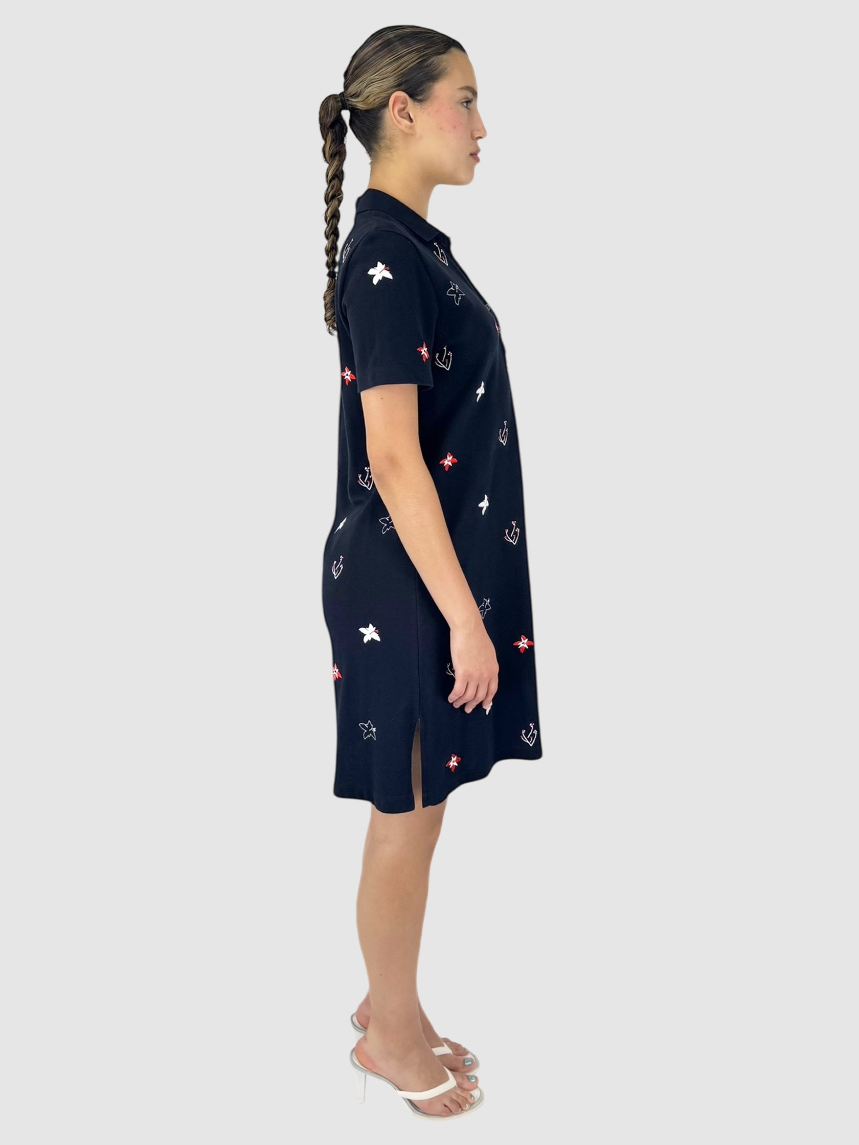 Embroidered Polo Dress