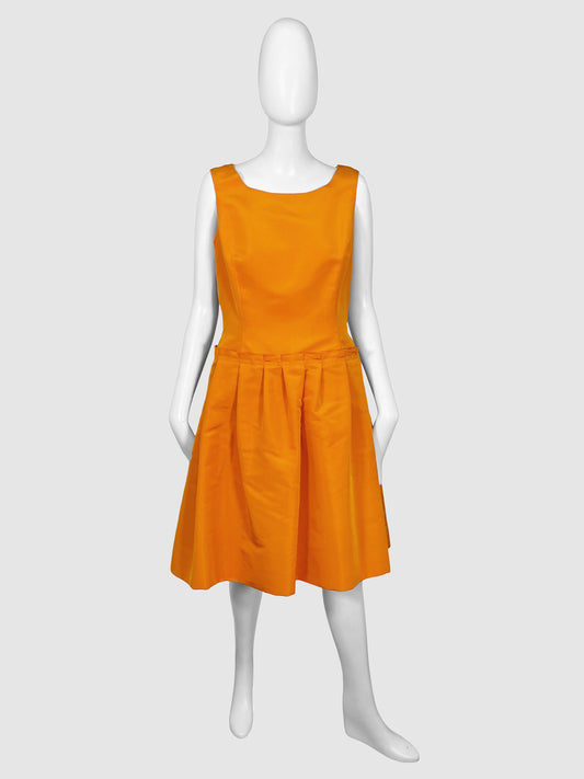 Oscar de la Renta Bow Sleeveless Dress - Size 10