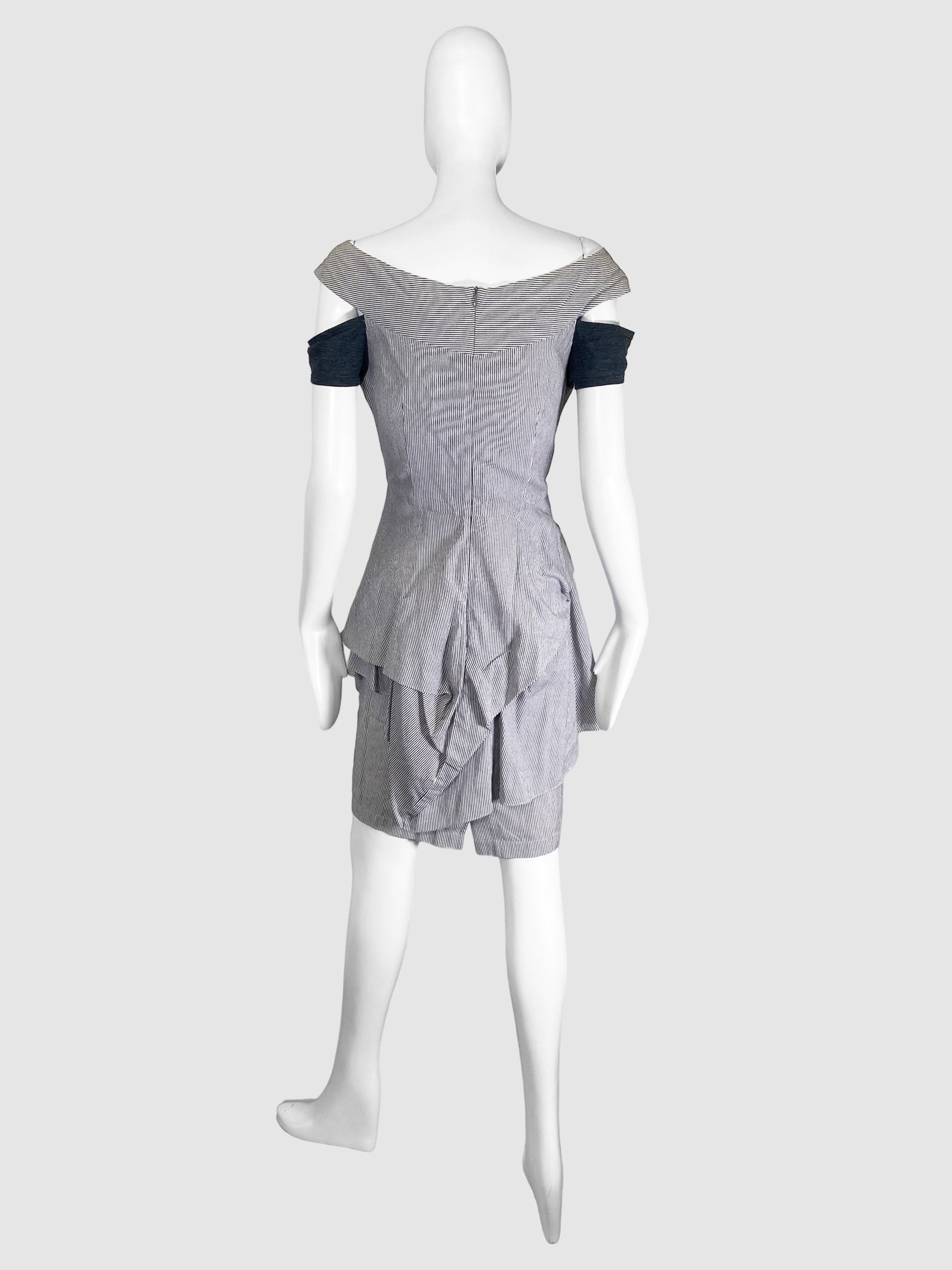 Cutout Drape Mini Dress- Size Large