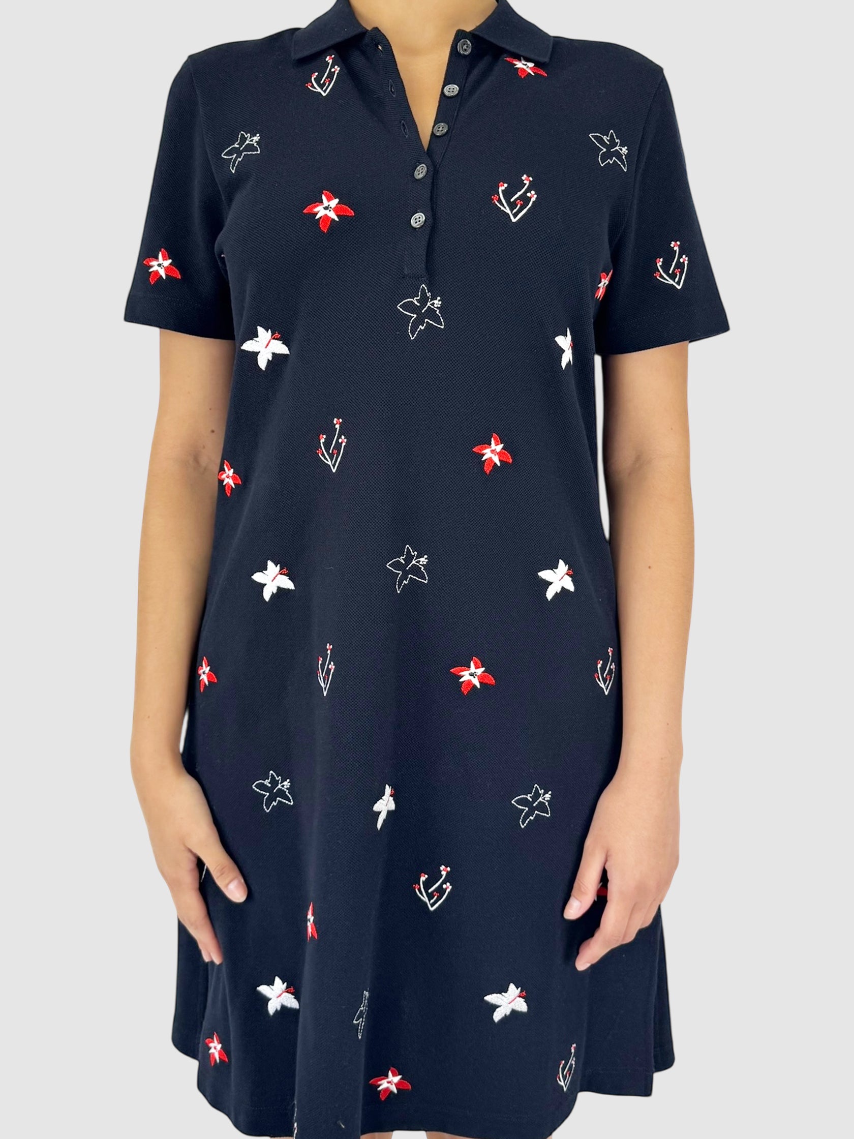 Embroidered Polo Dress
