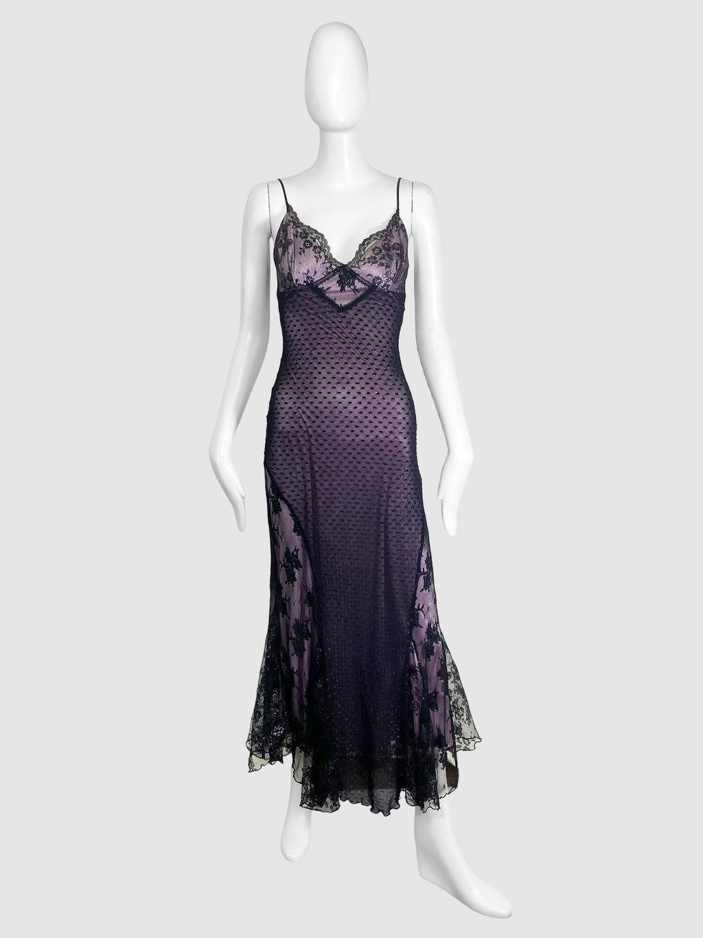Lavender Floral Dress - Size 4