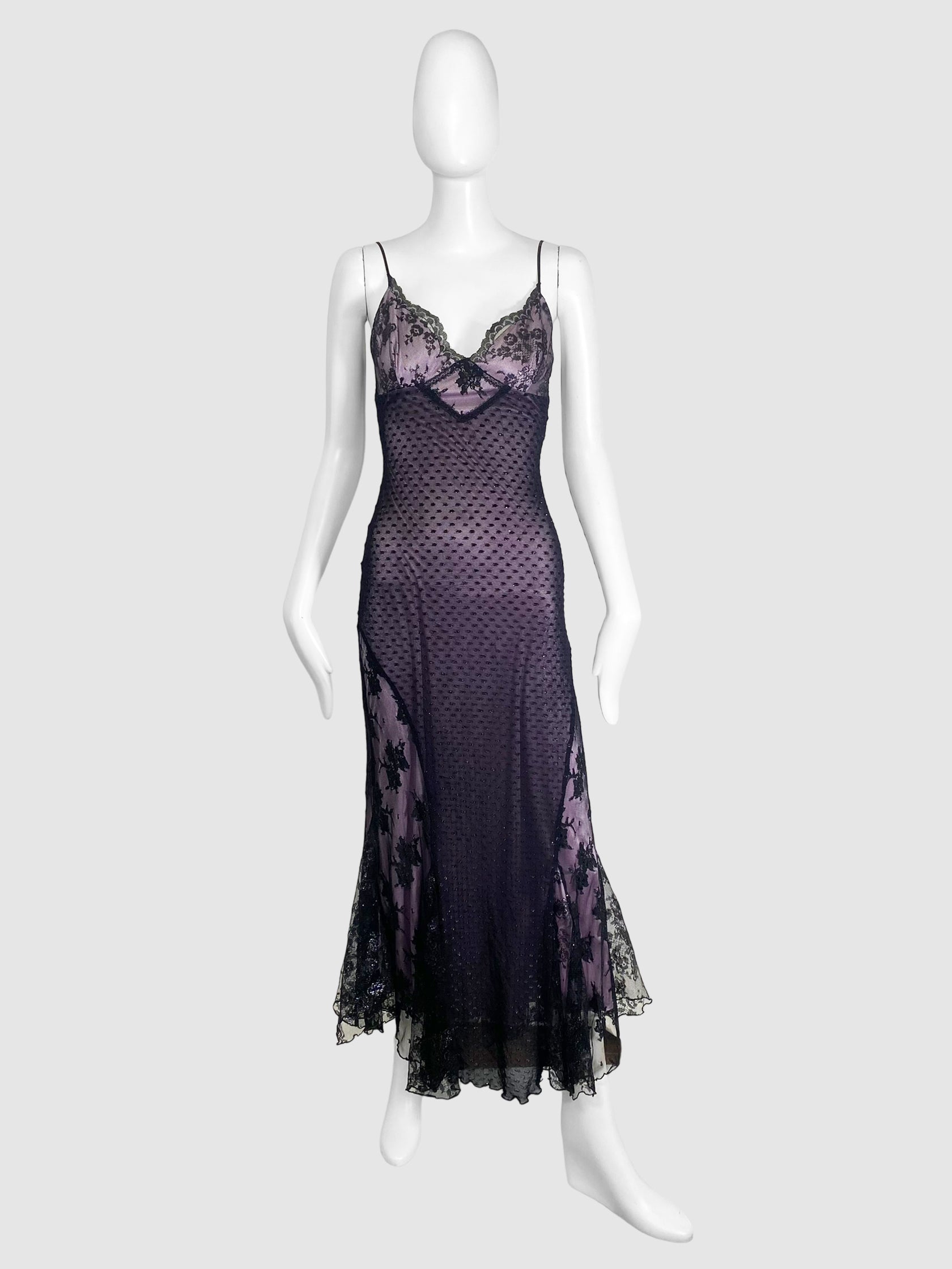 Lavender Floral Dress - Size 4