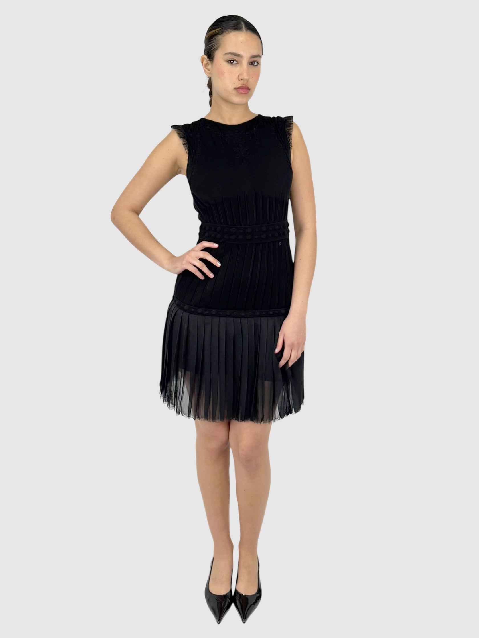 Silk Pleated Dress