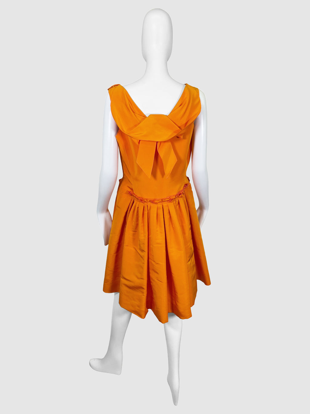 Oscar de la Renta Bow Sleeveless Dress - Size 10