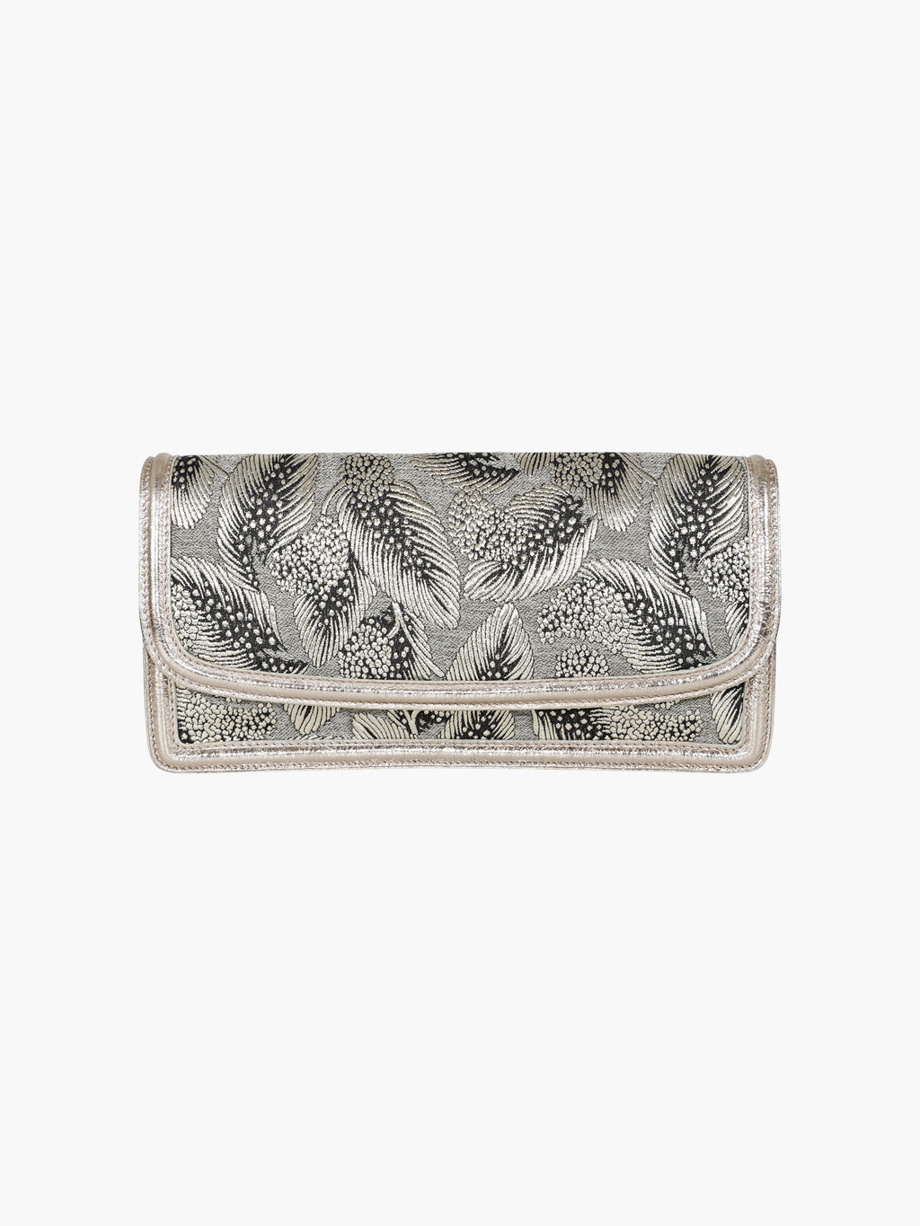 Leaf Brocade Clutch