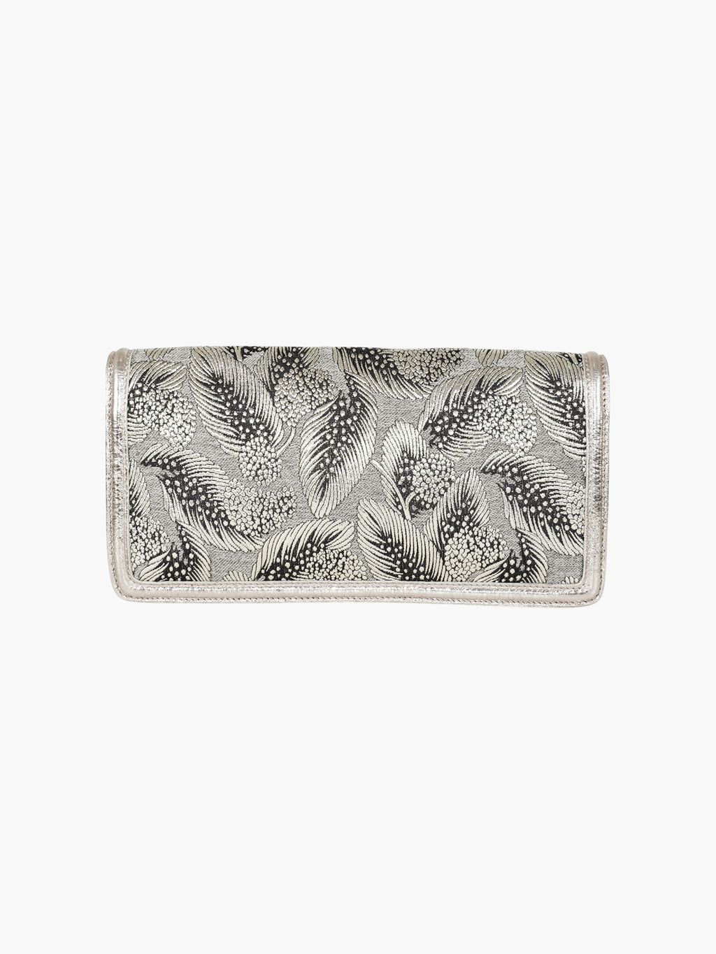 Leaf Brocade Clutch