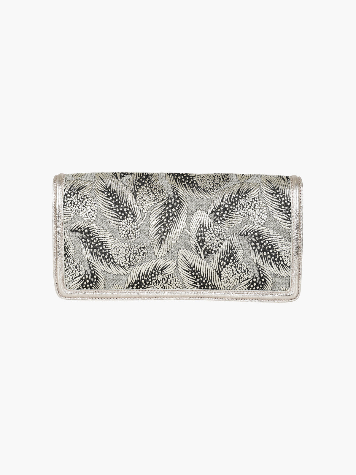 Leaf Brocade Clutch