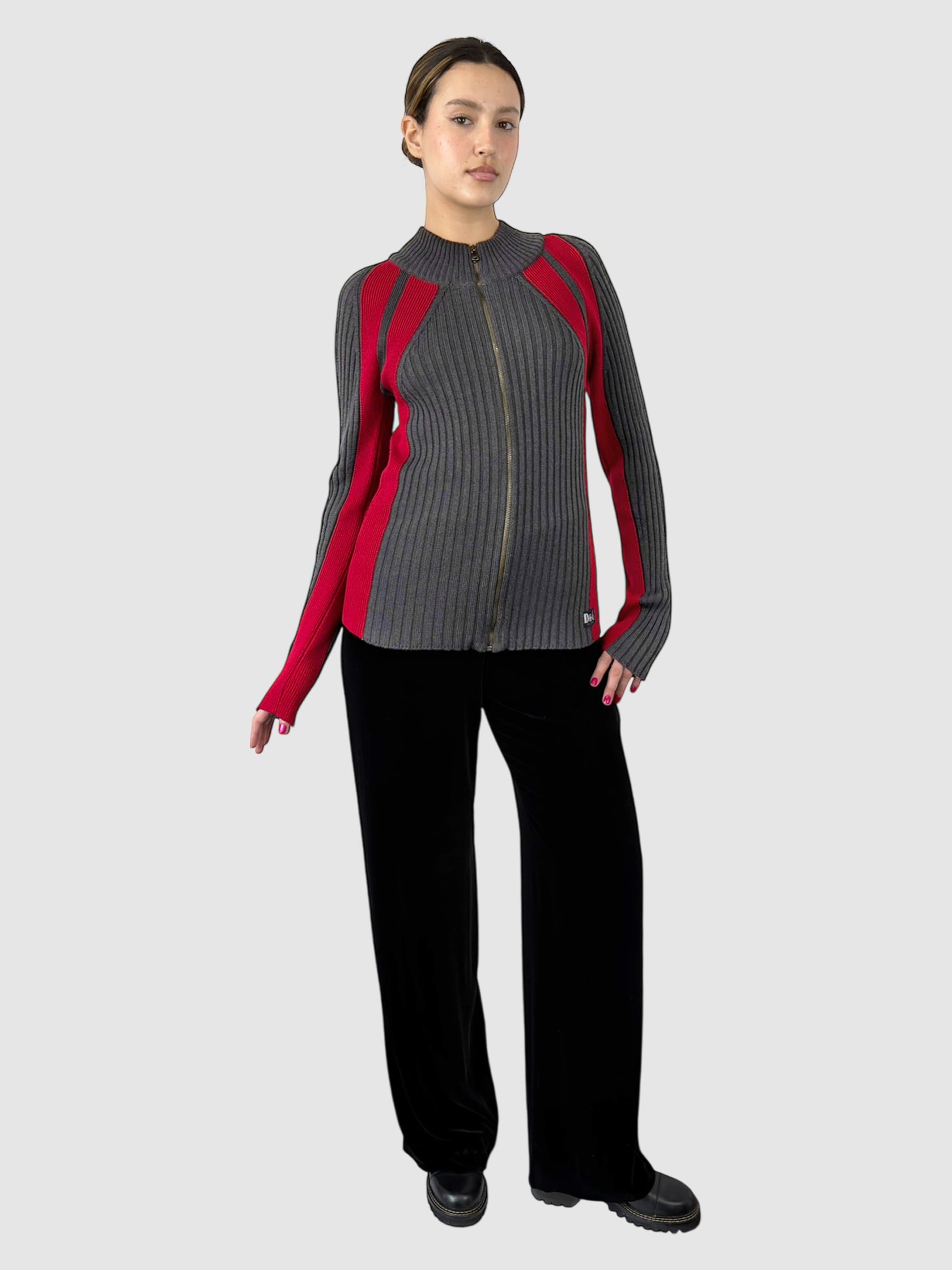 Wool Zip-Up Sweater