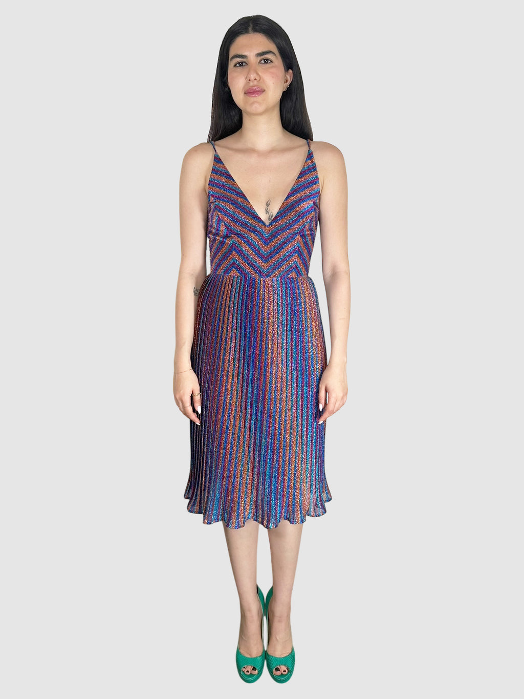 Metallic Farrah Dress