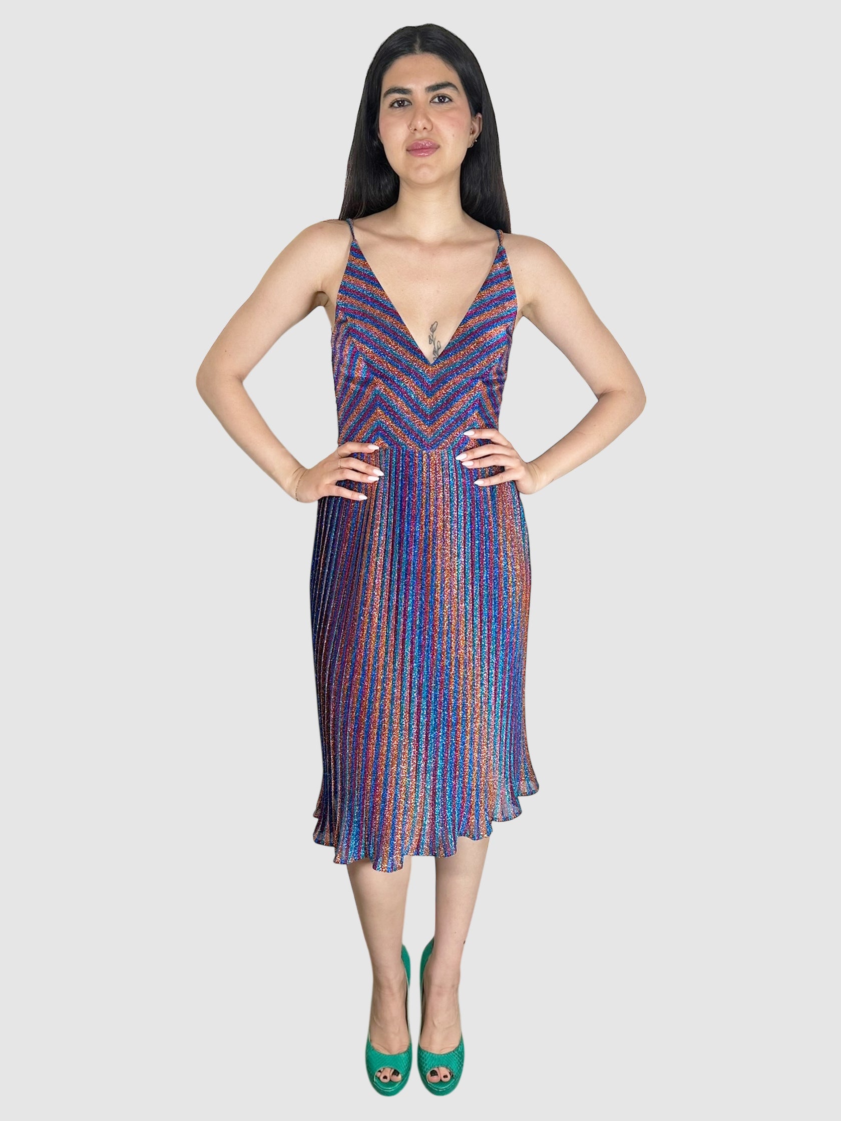 Metallic Farrah Dress