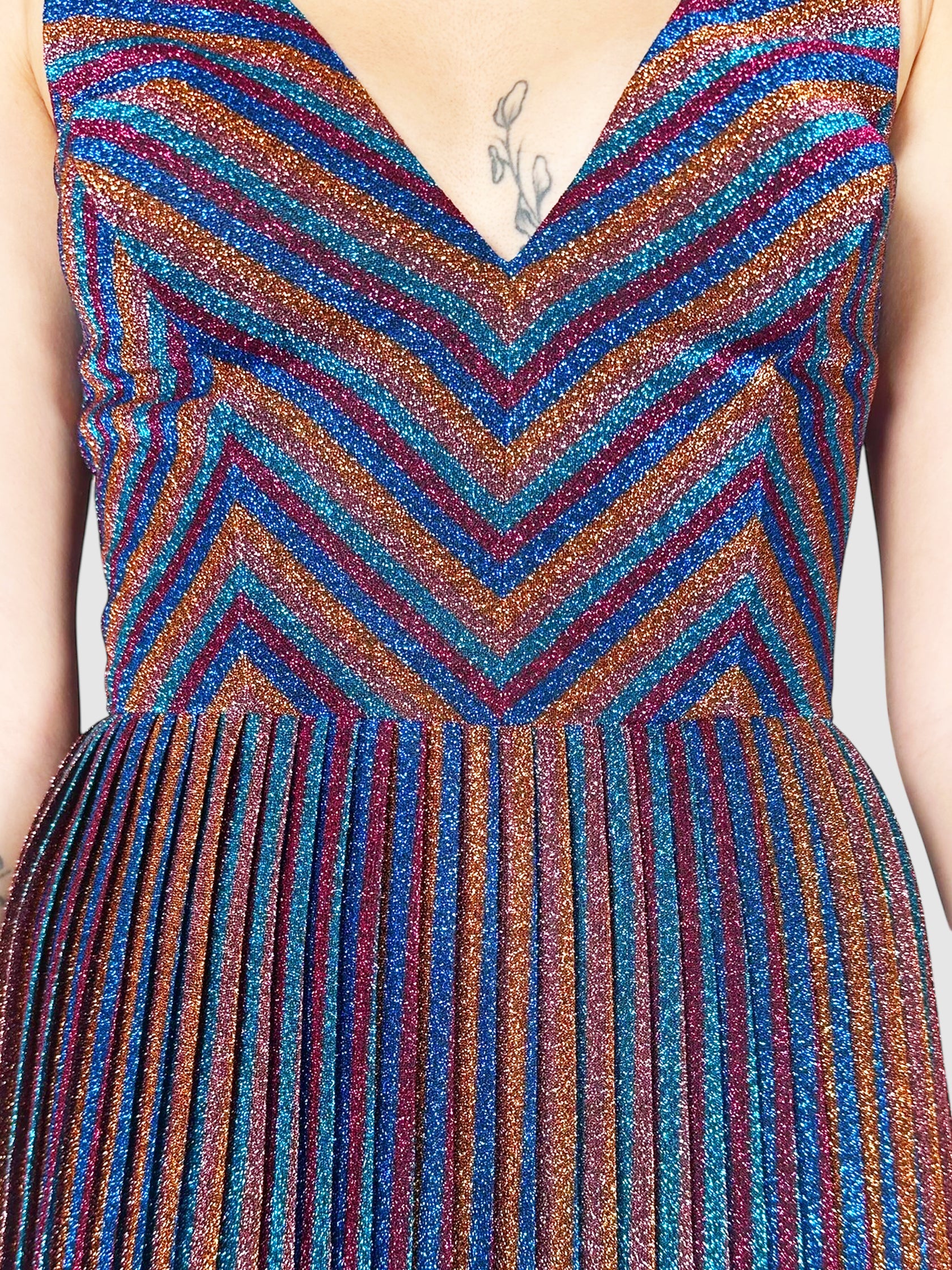 Metallic Farrah Dress