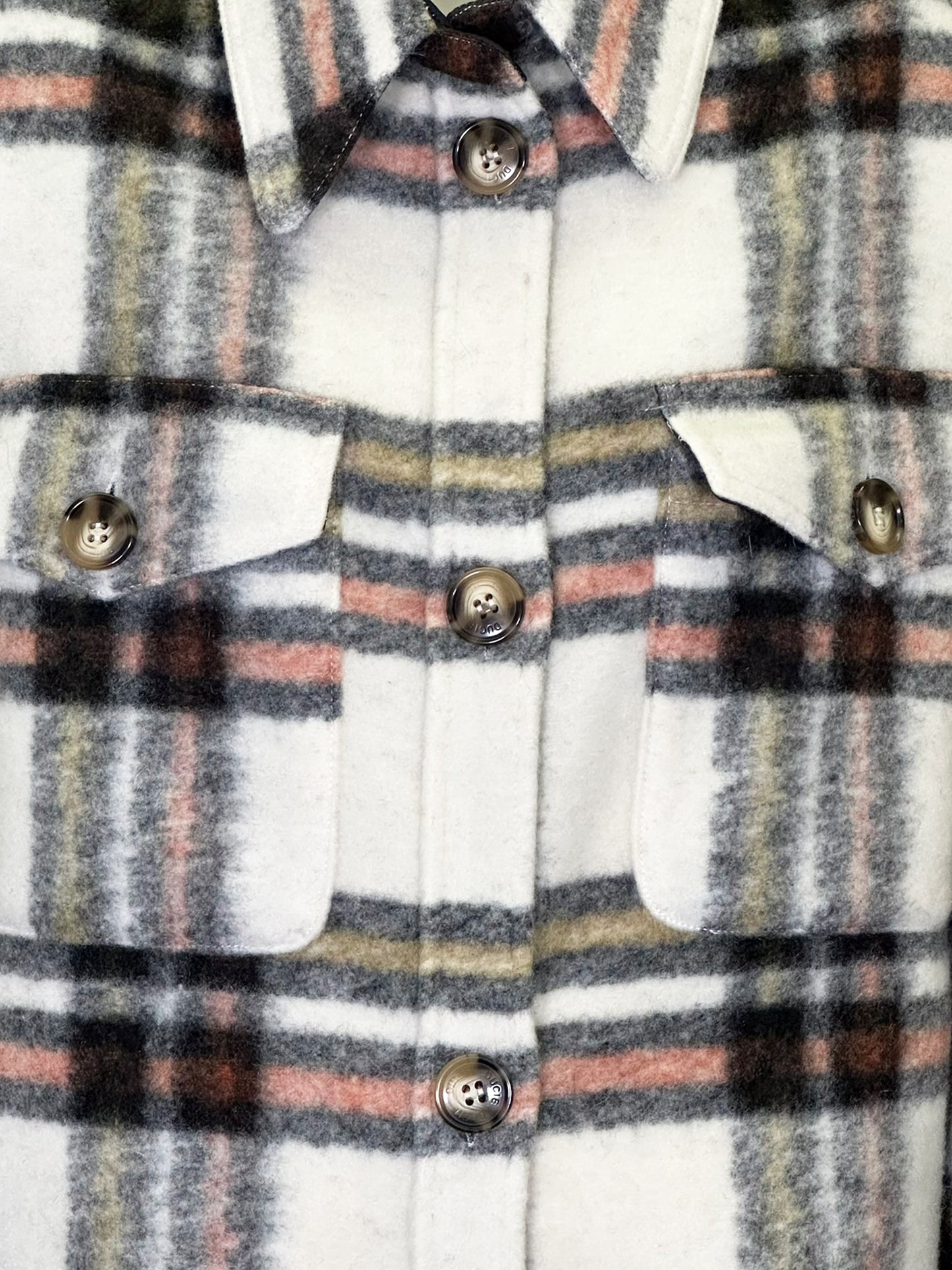 Plaid Shirt Jacket - One Size