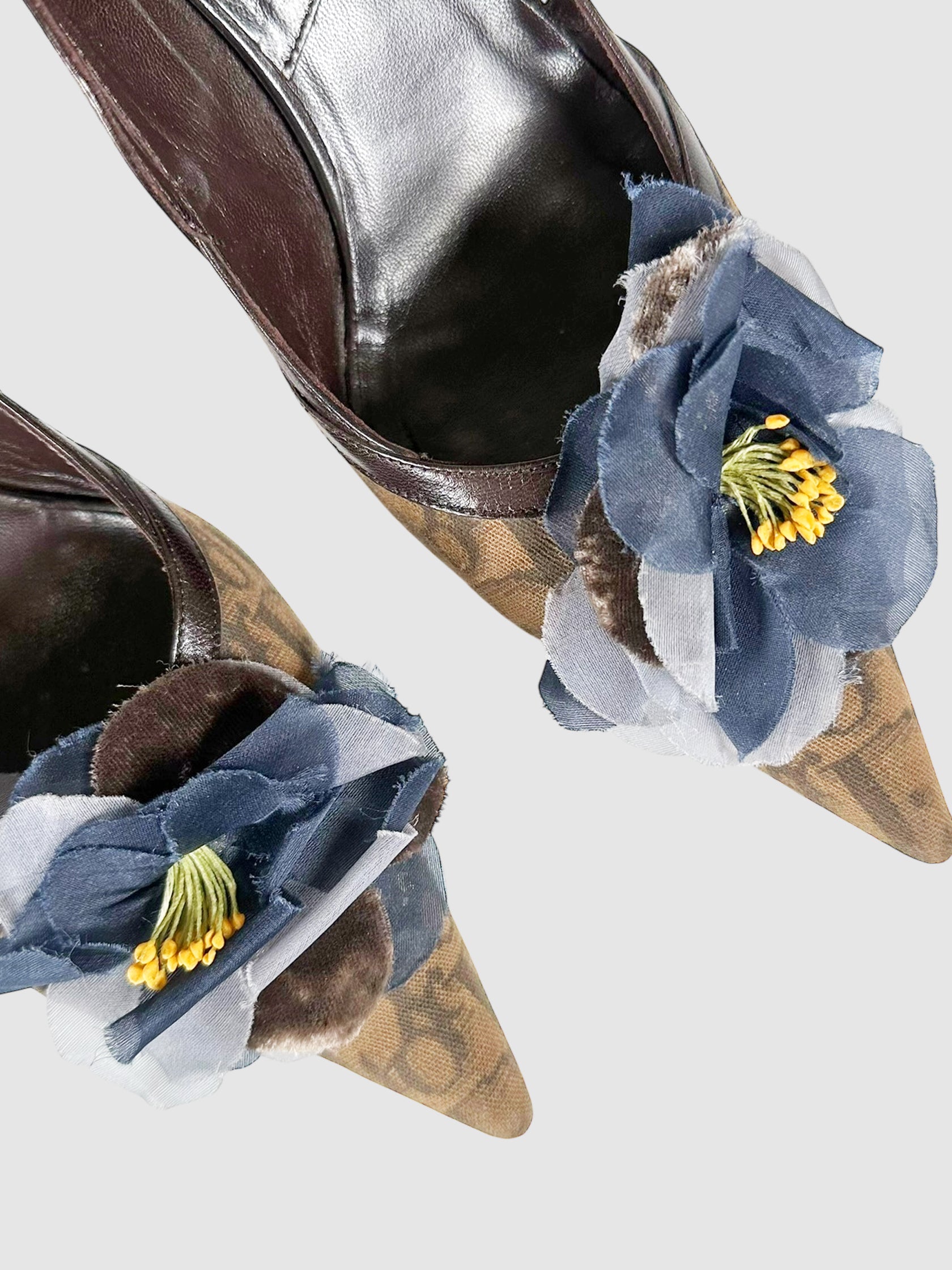 Flower Appliqué Pumps