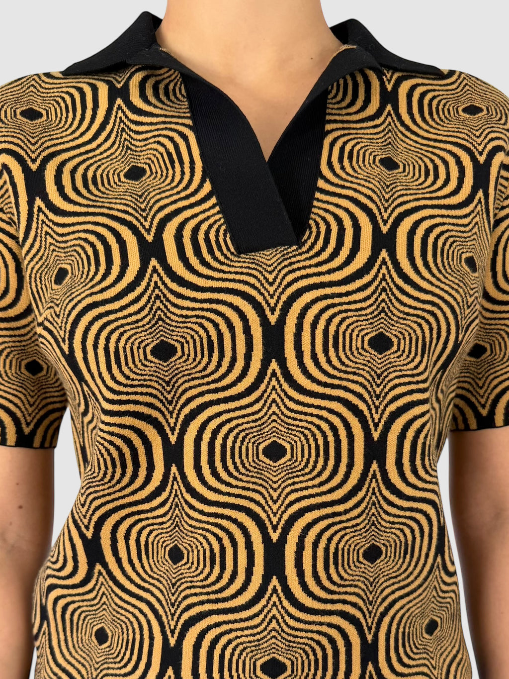 Abstract Jacquard Sweater