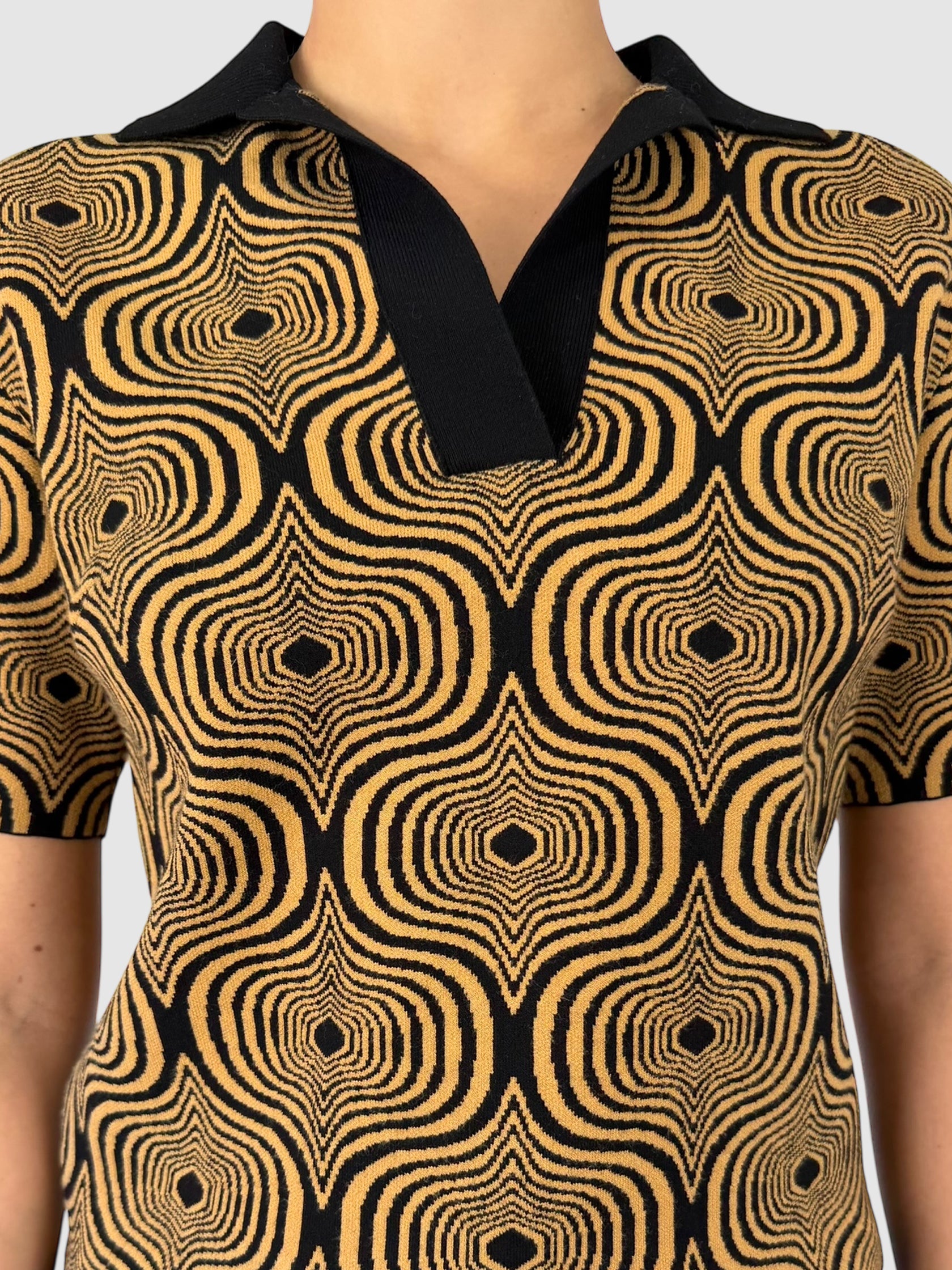 Abstract Jacquard Sweater