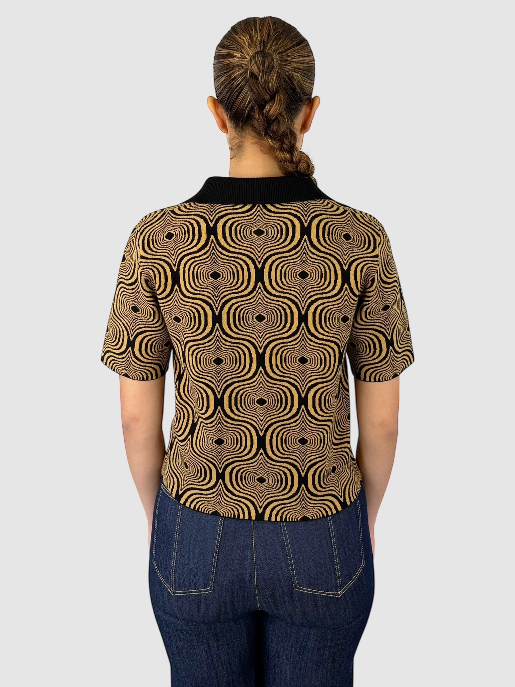 Abstract Jacquard Sweater