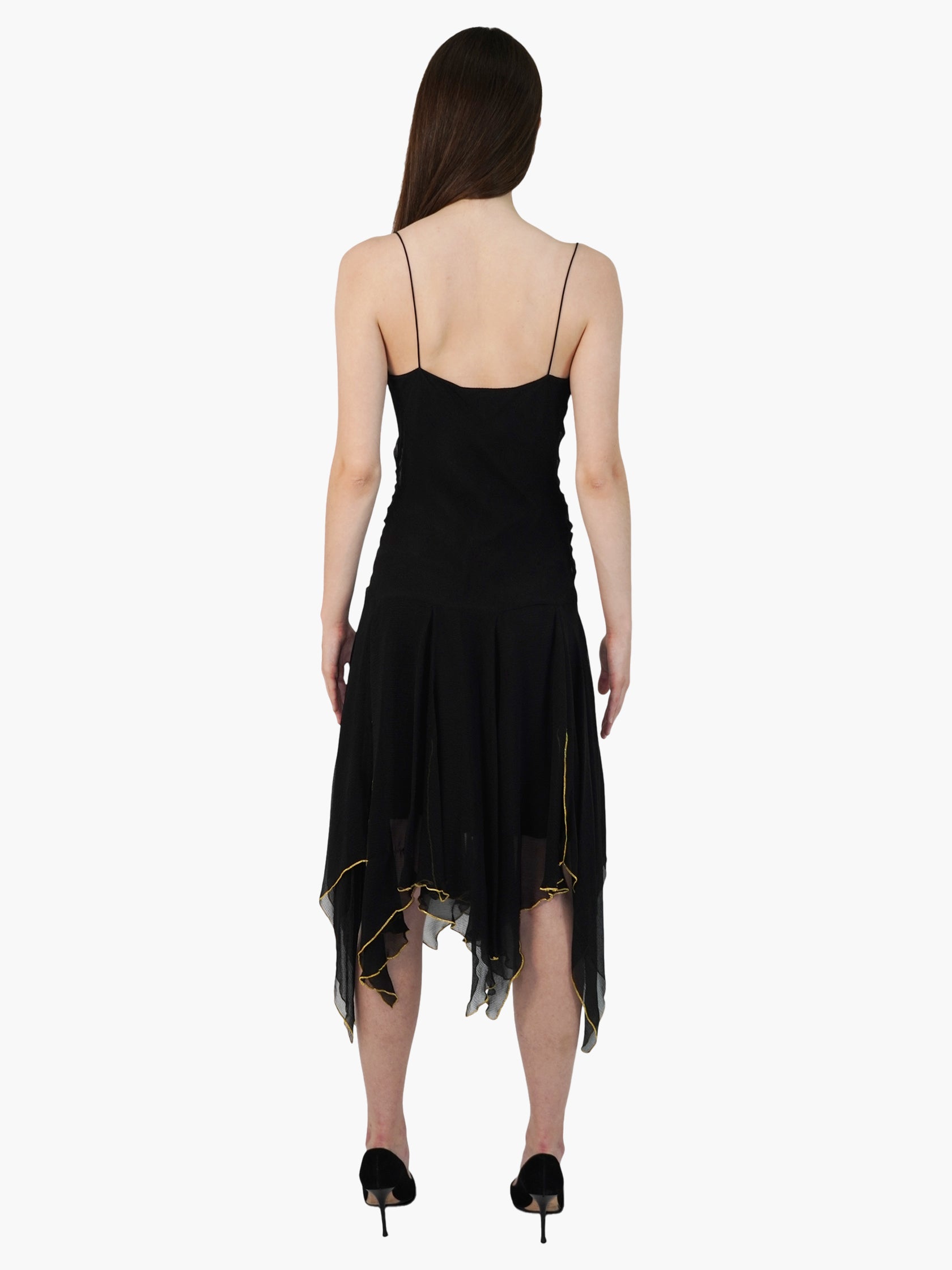 Draped Silk Dress