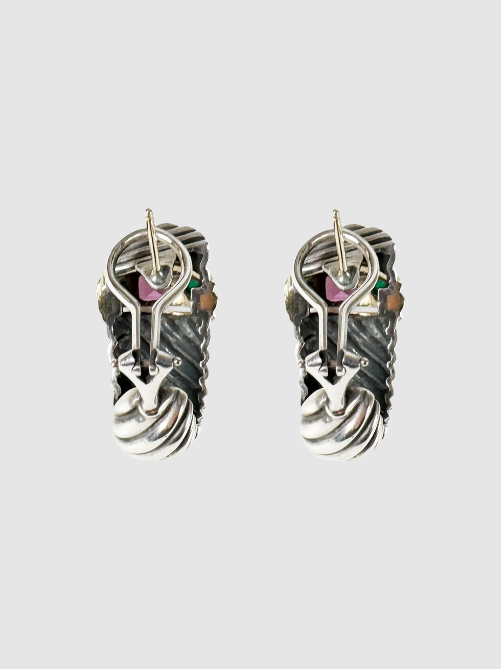 Rhodolite Chalcedony Earrings