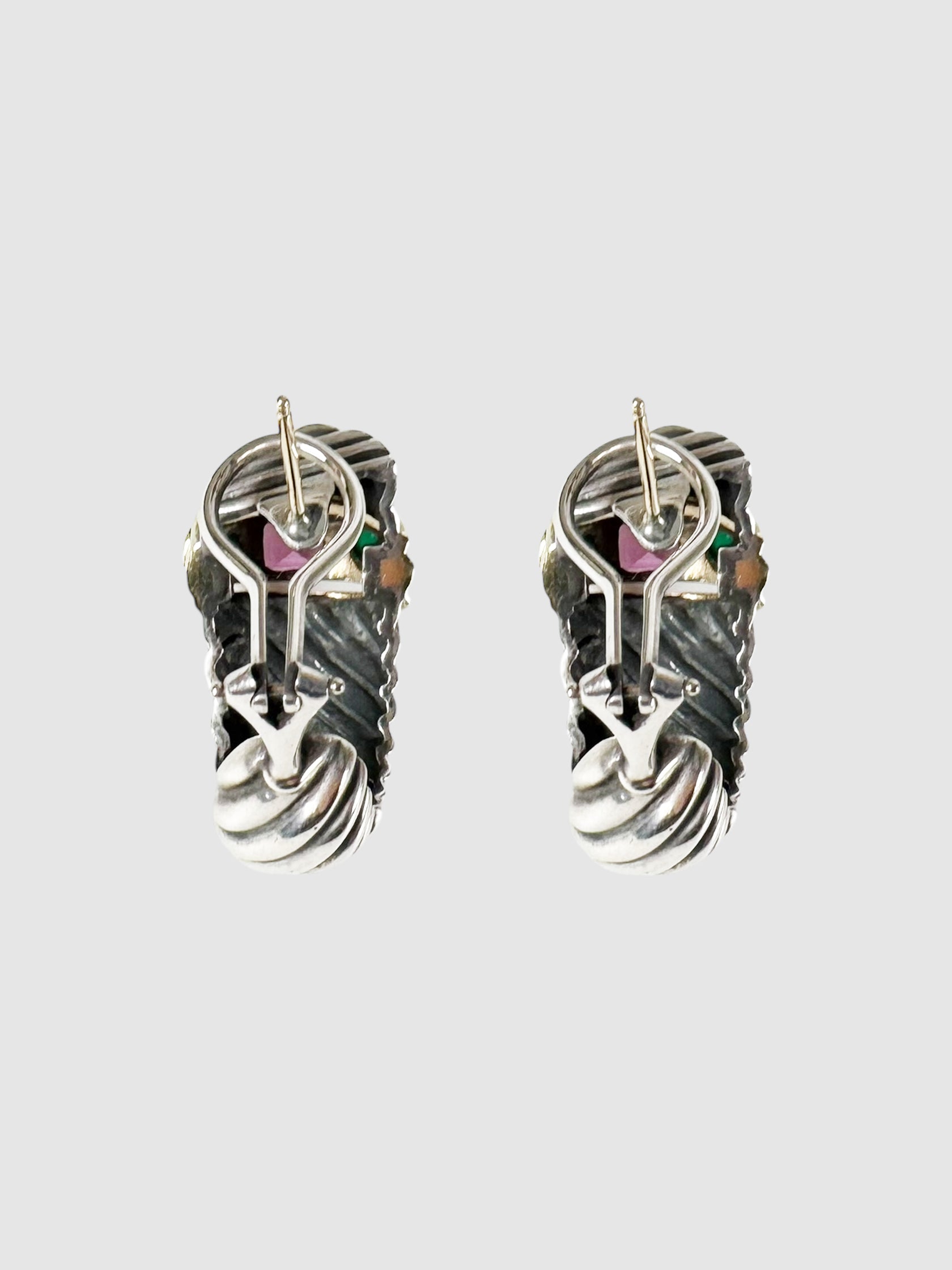 Rhodolite Chalcedony Earrings