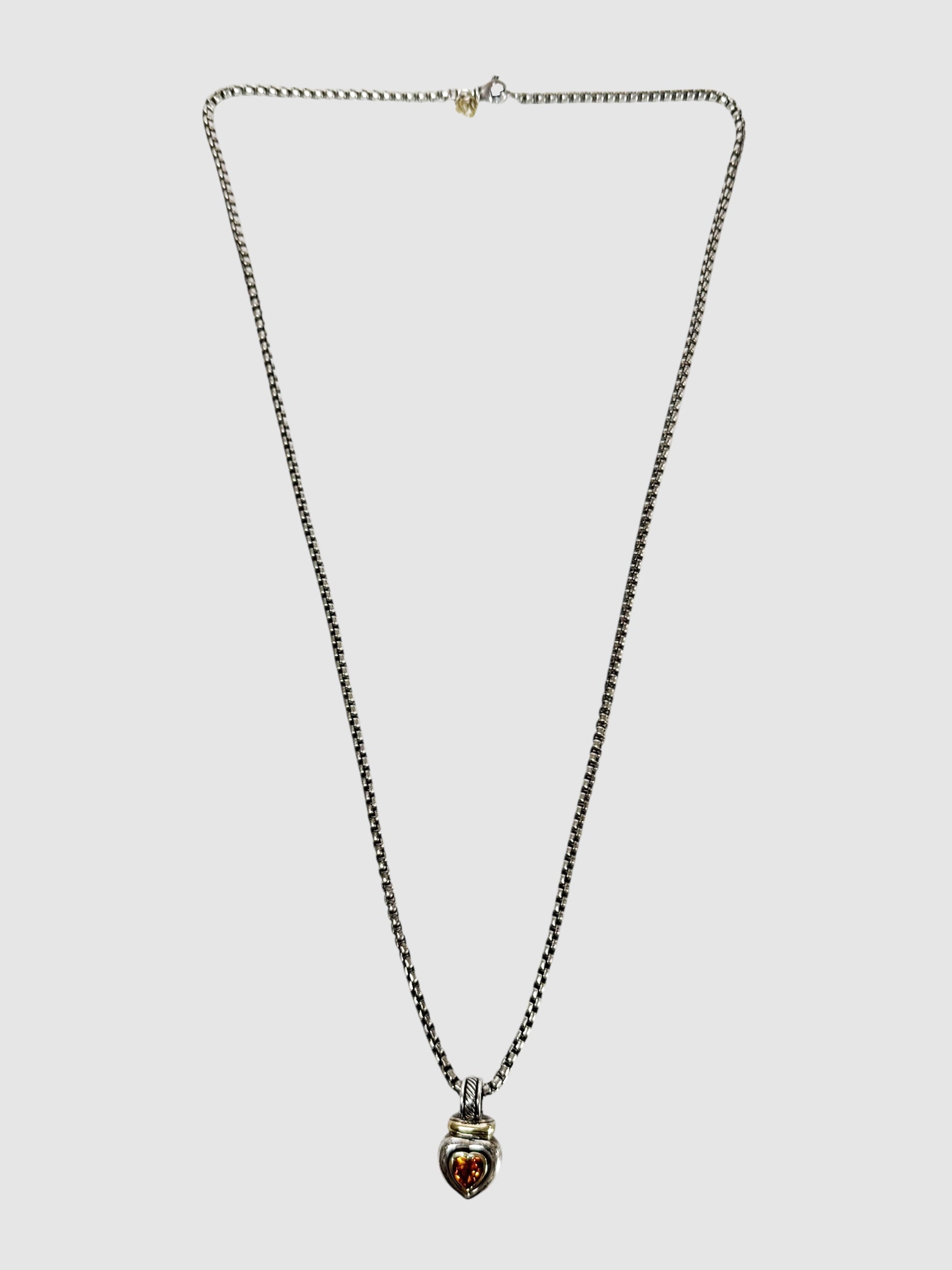 Citrine Heart Necklace