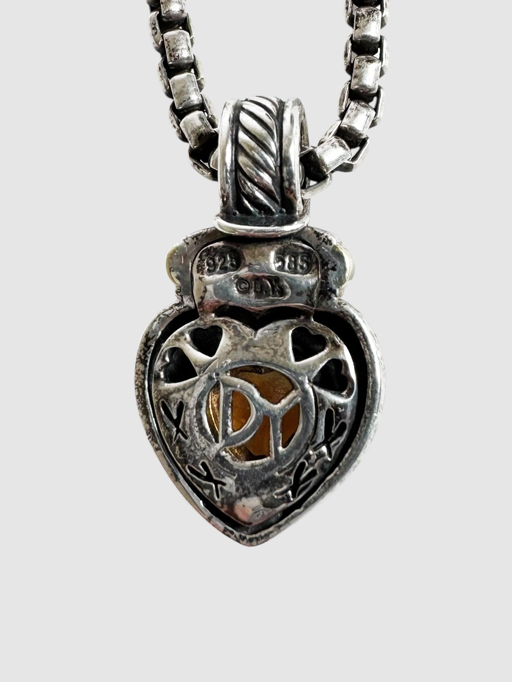 Citrine Heart Necklace