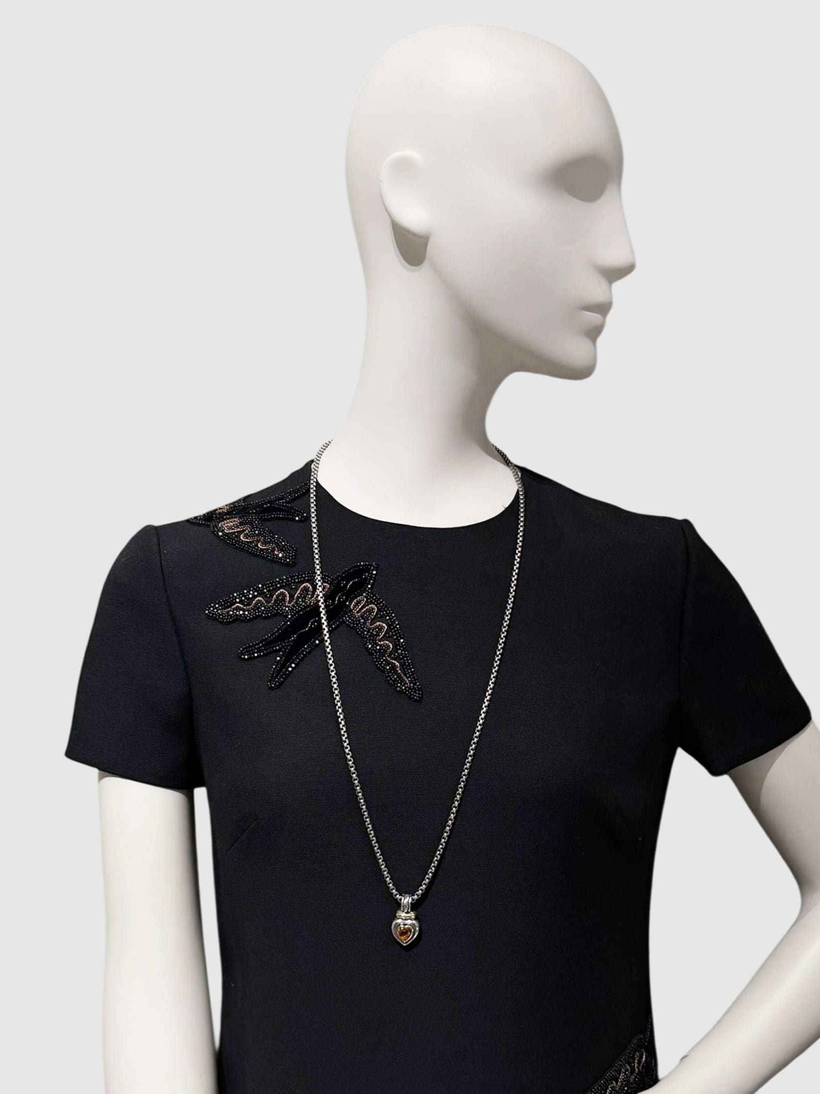 Citrine Heart Necklace