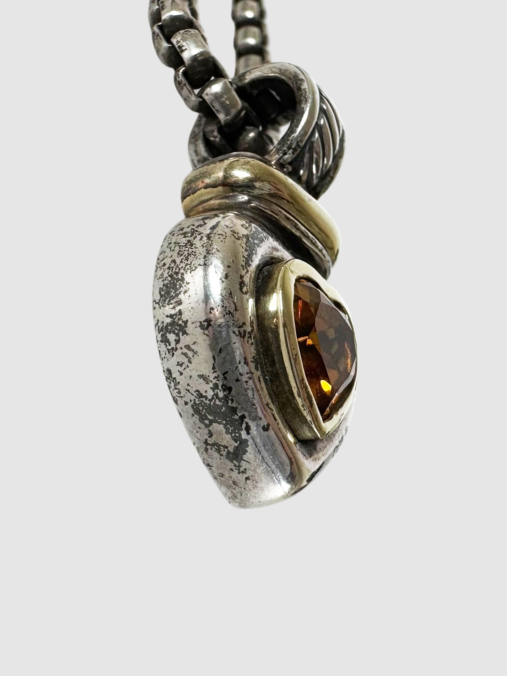 Citrine Heart Necklace