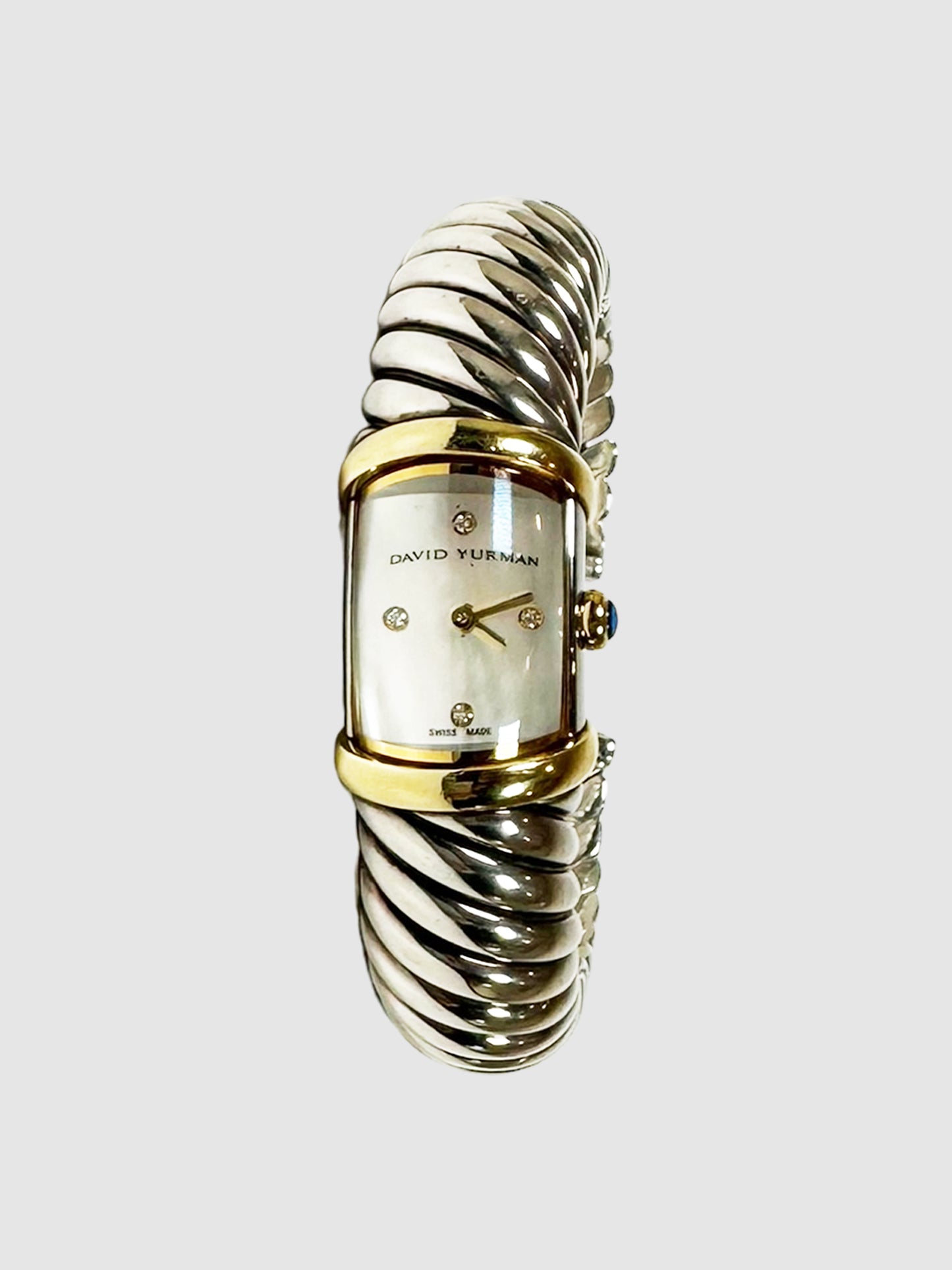 David Yurman Diamond Mother of Pearl Waverly Quartz Watch Consignment Secondhand Designer Luxury Resale Toronto Trendy