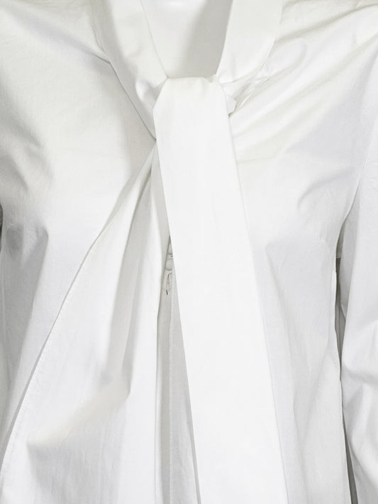 Long Sleeve Dress Shirt w/ Neck Tie  - Size M