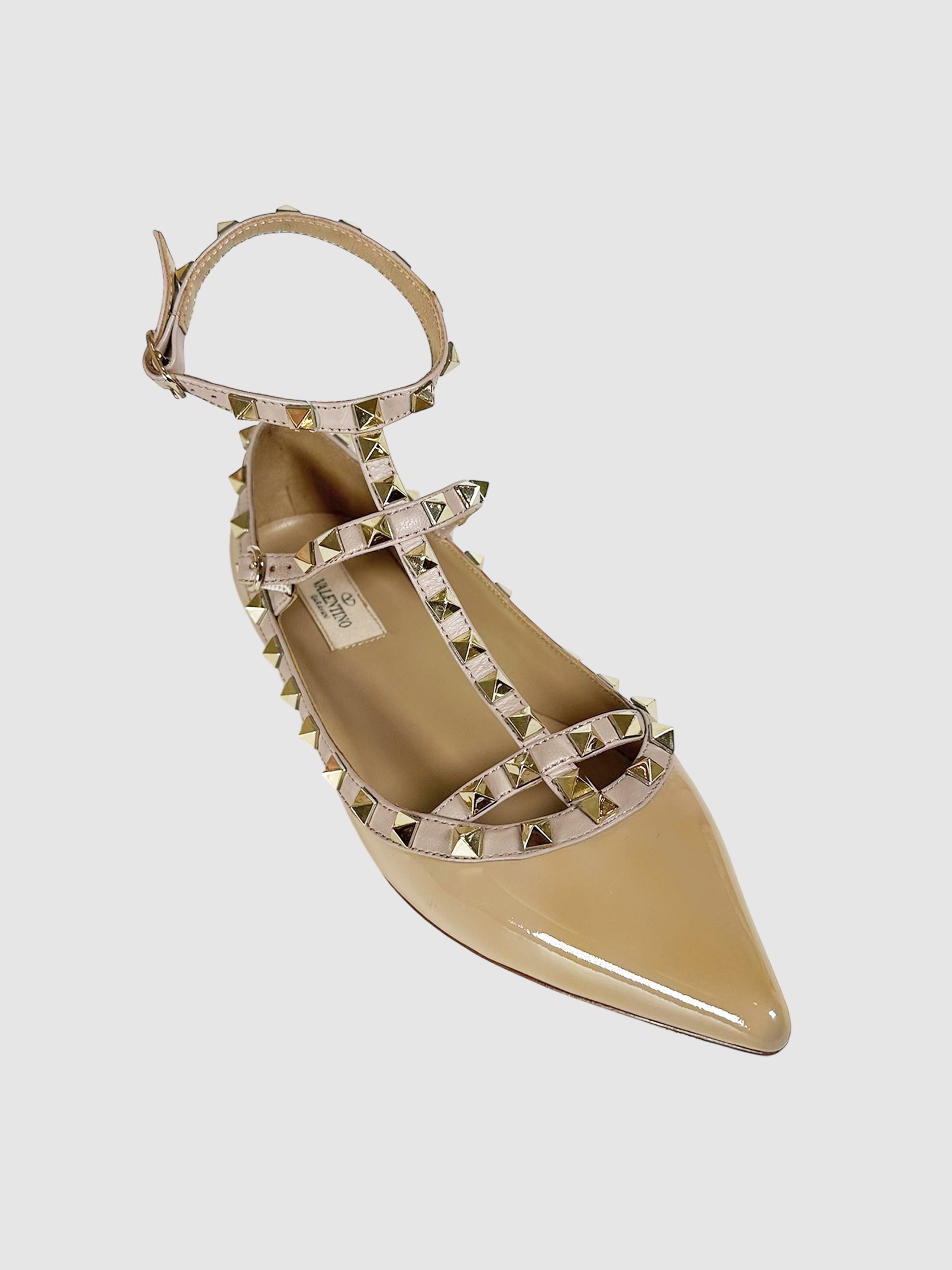 Strappy Rockstud Flats