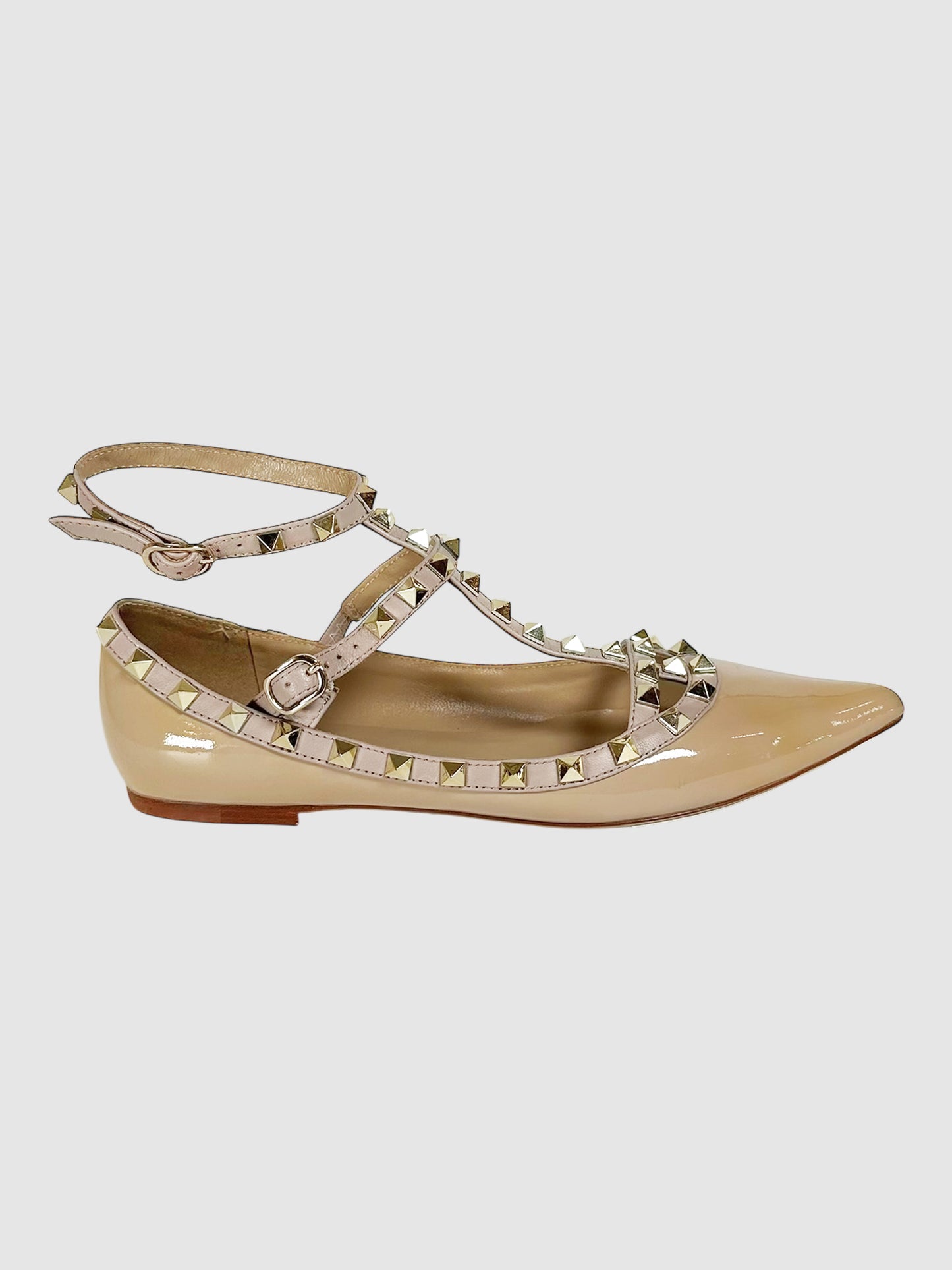 Strappy Rockstud Flats