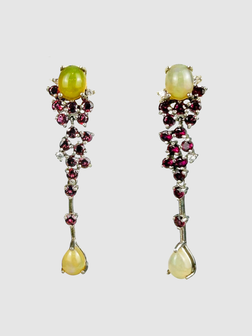 Rhodolite Drop Earrings