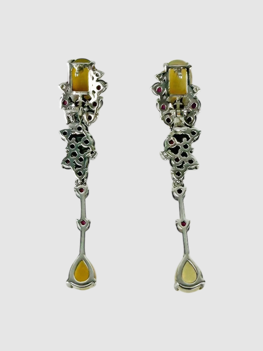 Rhodolite Drop Earrings