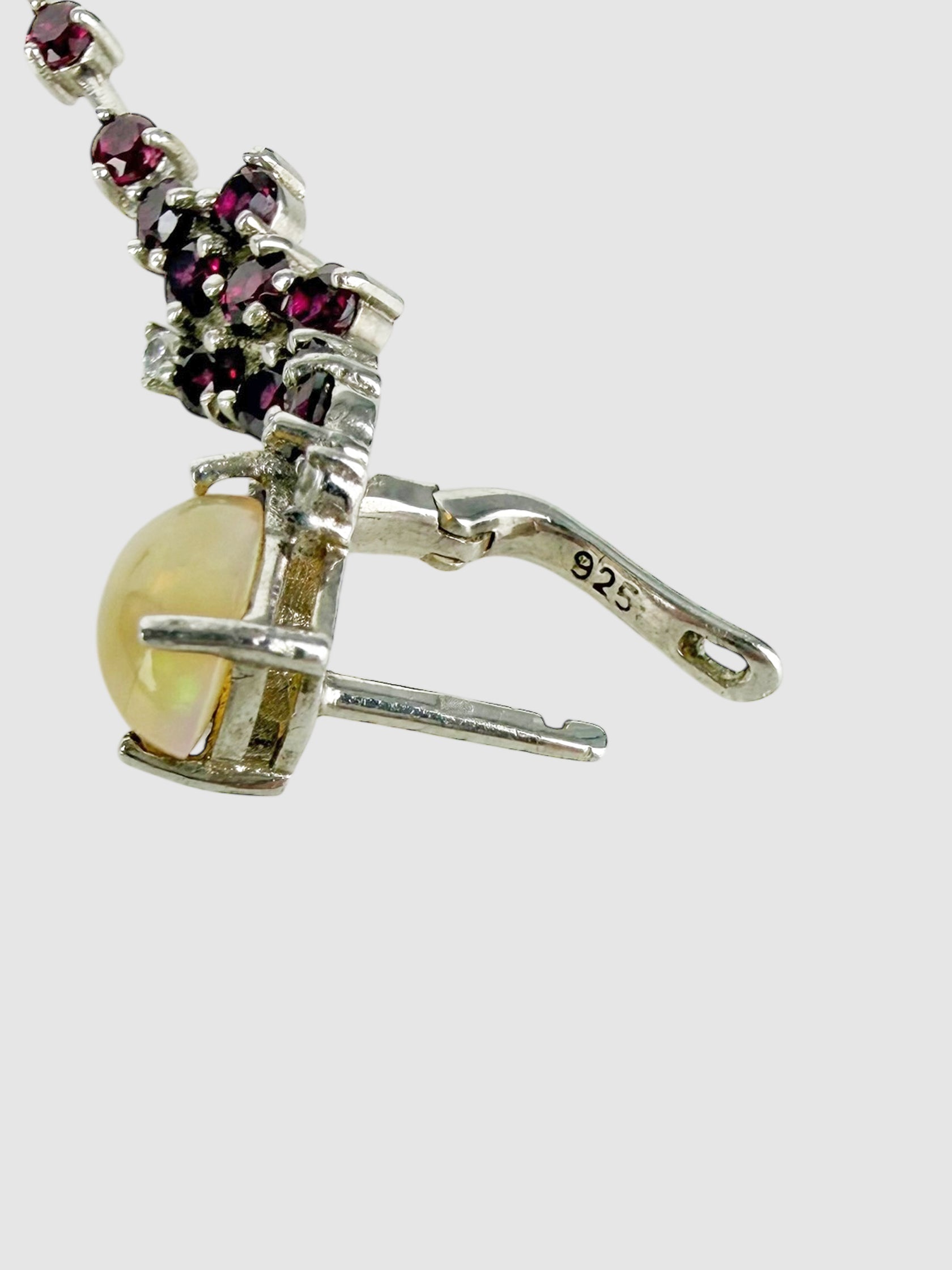 Rhodolite Drop Earrings