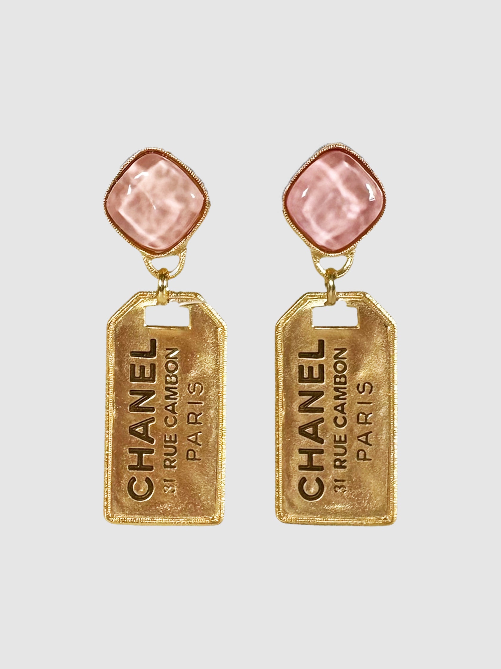 2020 CC Tags Earrings luxury designer resale consignment secondhand toronto canada accessories 