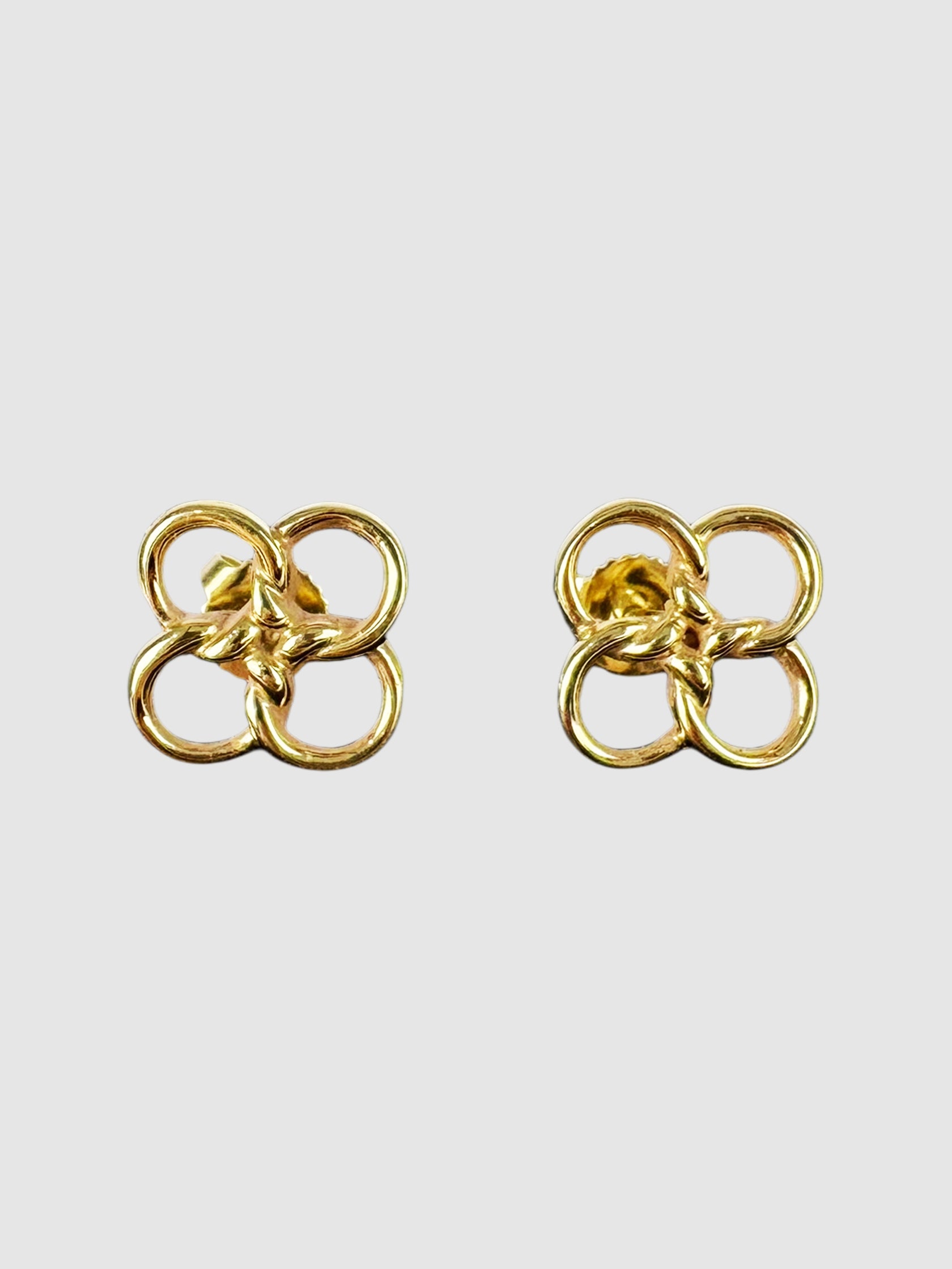 Quadrifoglio Flower Stud Earrings