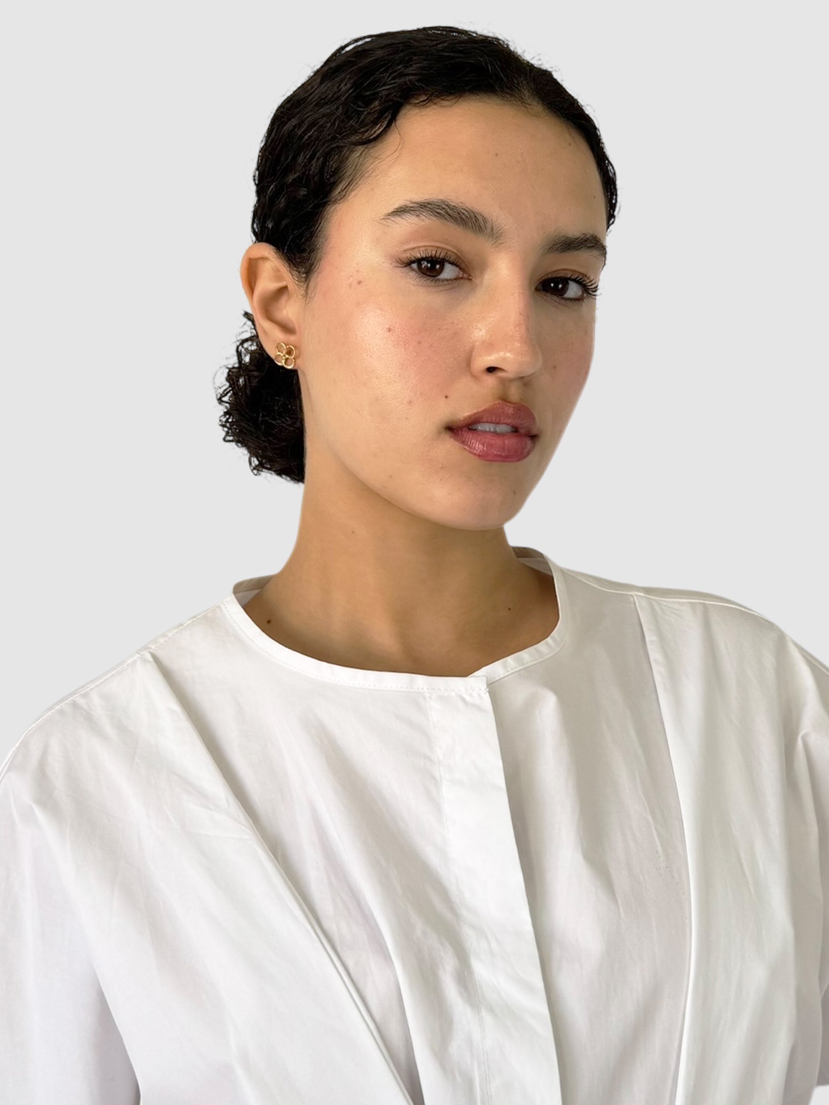 Quadrifoglio Flower Stud Earrings