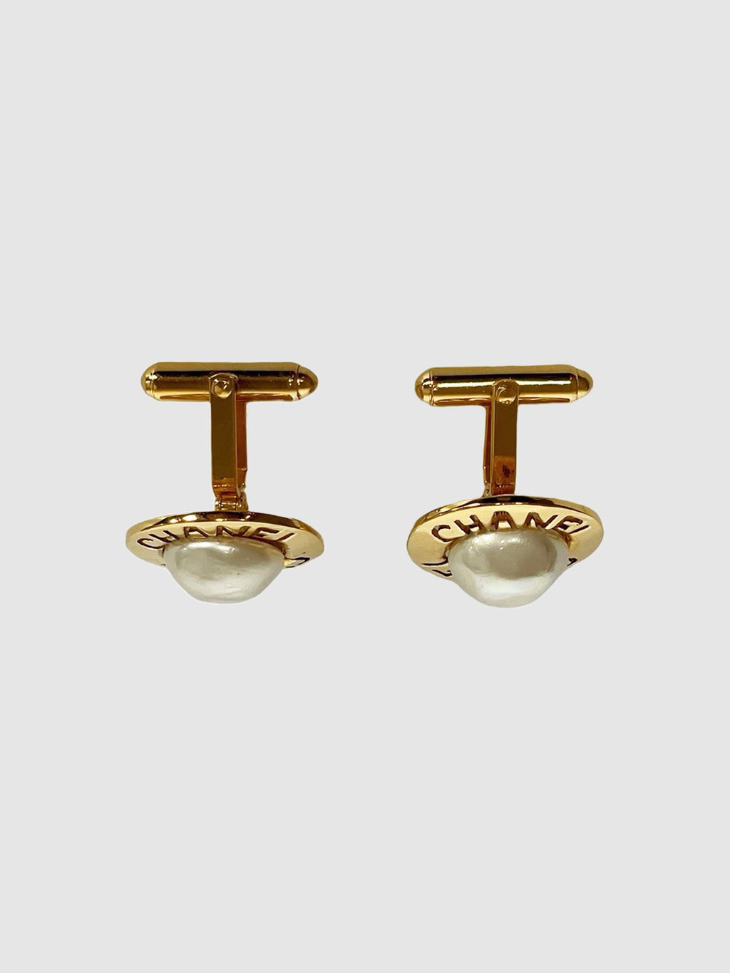Faux Pearl Cuff Links
